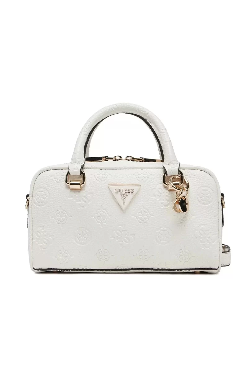 Guess Cresıdıa Small Satchel Kadın Beyaz El Çantası HWPG9349050-OFF