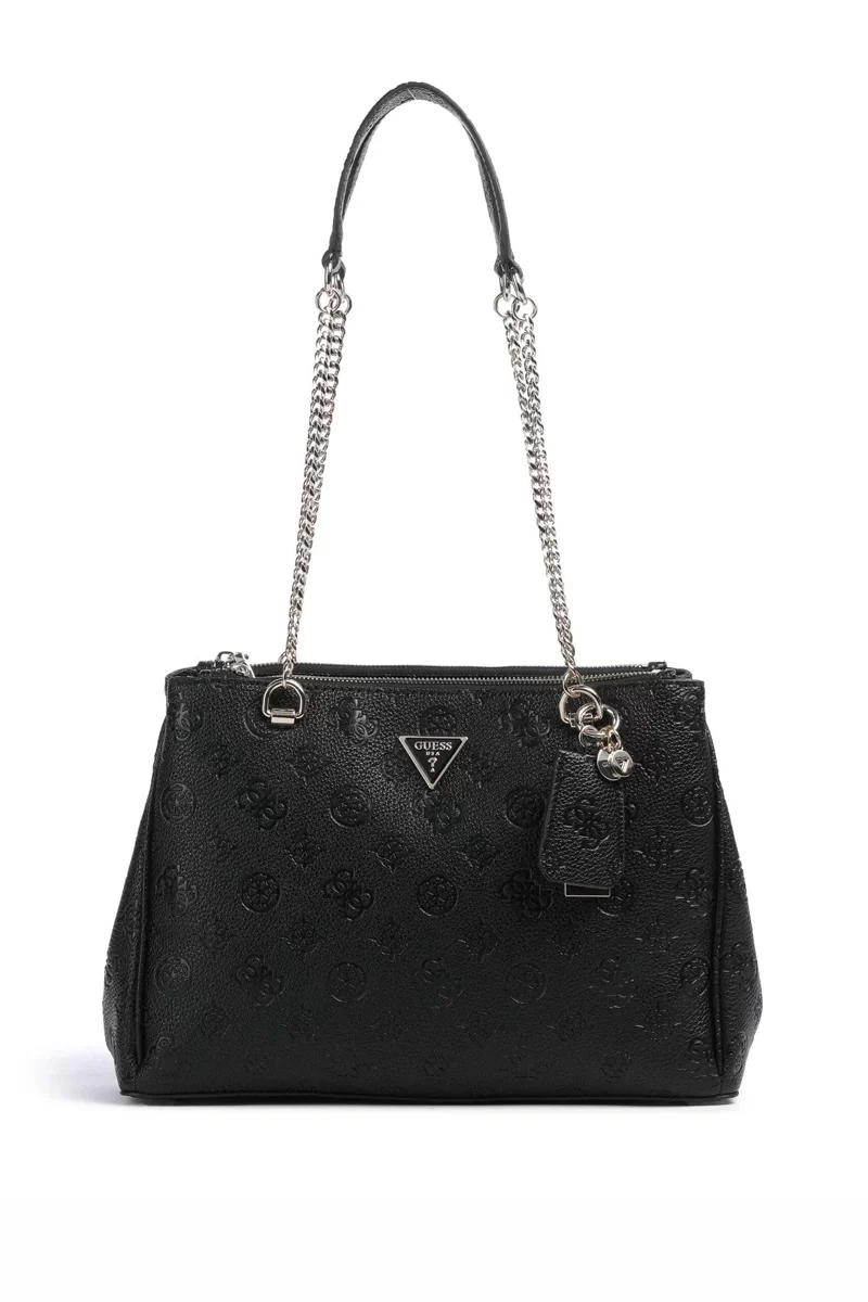 Guess Cresıdıa Status Shldr Satchel Kadın Siyah Omuz Çantası HWPG9349090-BLA