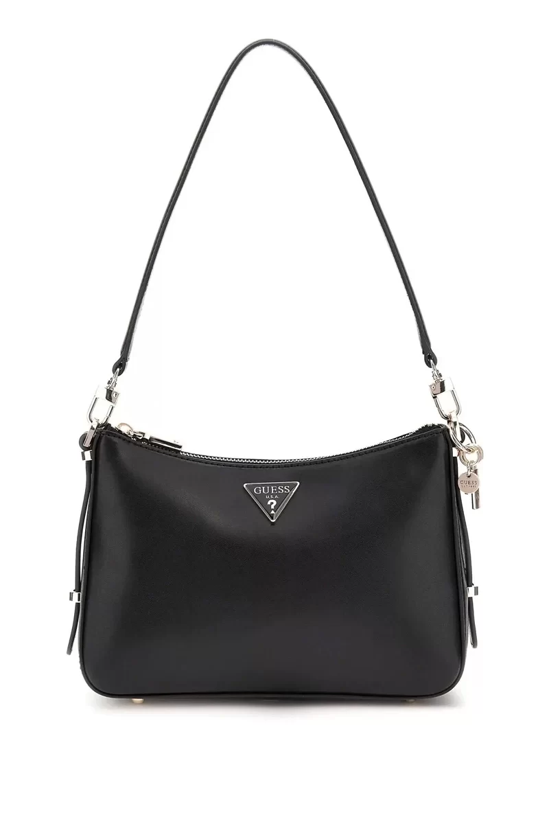 Guess Daryna Top Zıp Shoulder Bag Kadın Siyah Omuz Çantası HWVG9493180-BLA