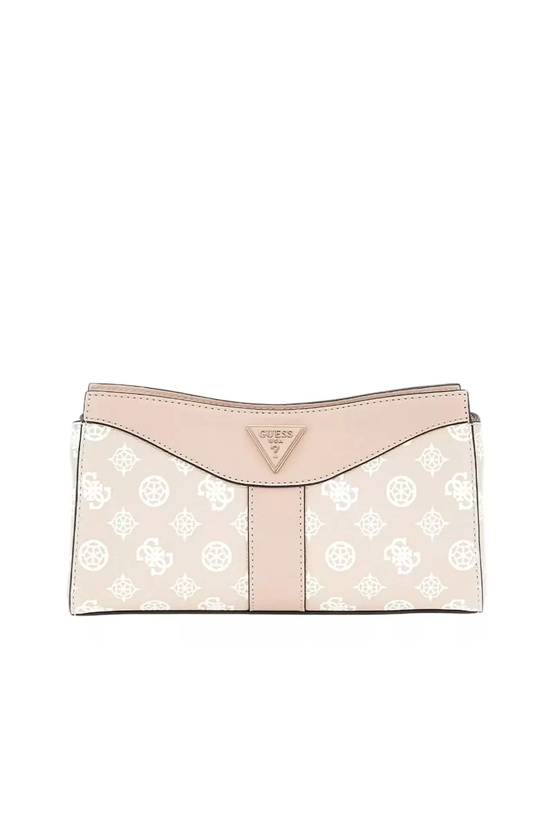 Guess Dorys Top Zıp Crossbody Kadın Bej Mini Çanta HWPG9521120-SDL