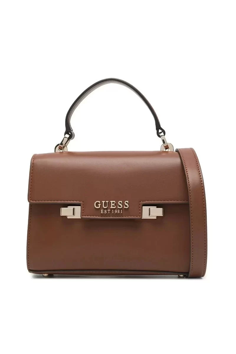 Guess Eco Aldıth Mını Top Hndle Flap Kadın Kahverengi Mini Çanta HWEVG964178-COG