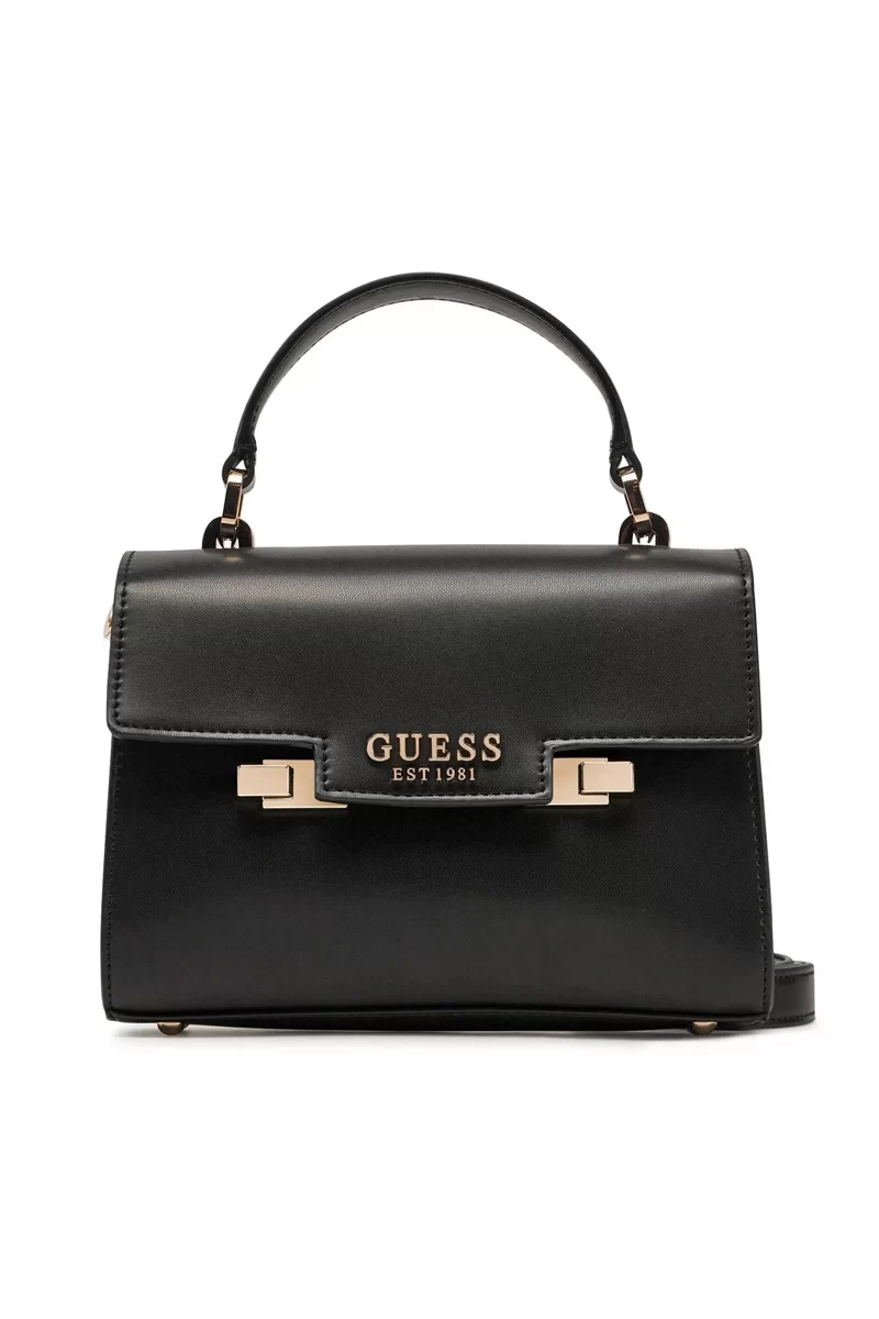 Guess Eco Aldıth Mını Top Hndle Flap Kadın Siyah Mini Çanta HWEVG964178-BLA
