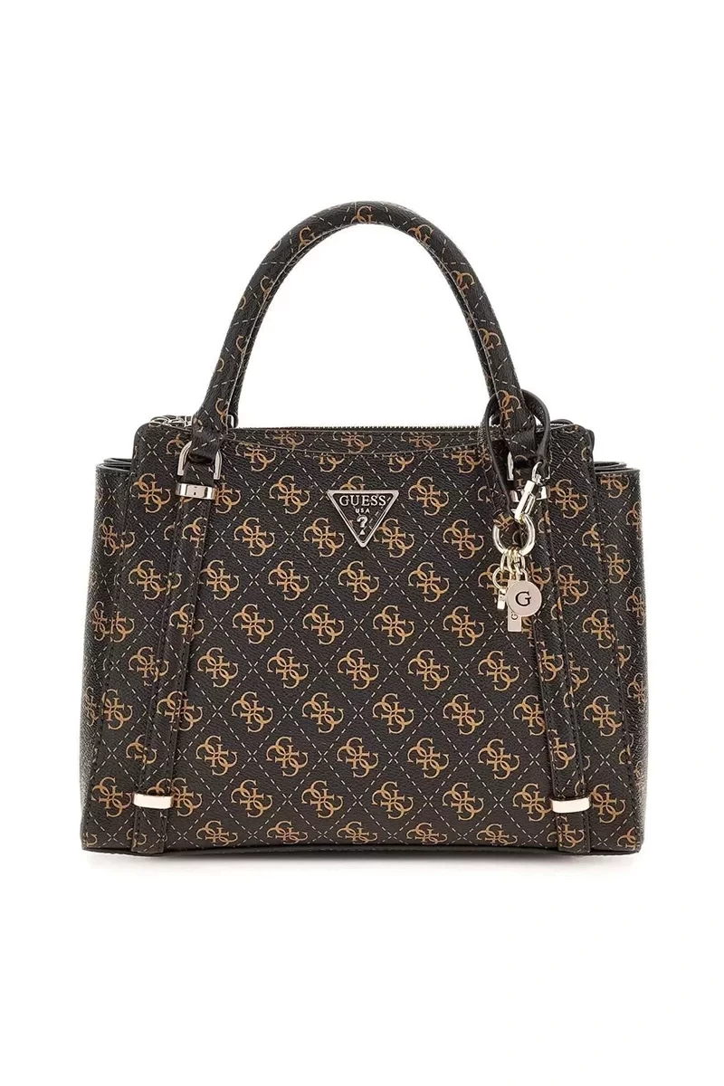 Guess Eco Erıca 2 Comp Satchel Kadın Kahverengi El Çantası HWEQG951006-BNL