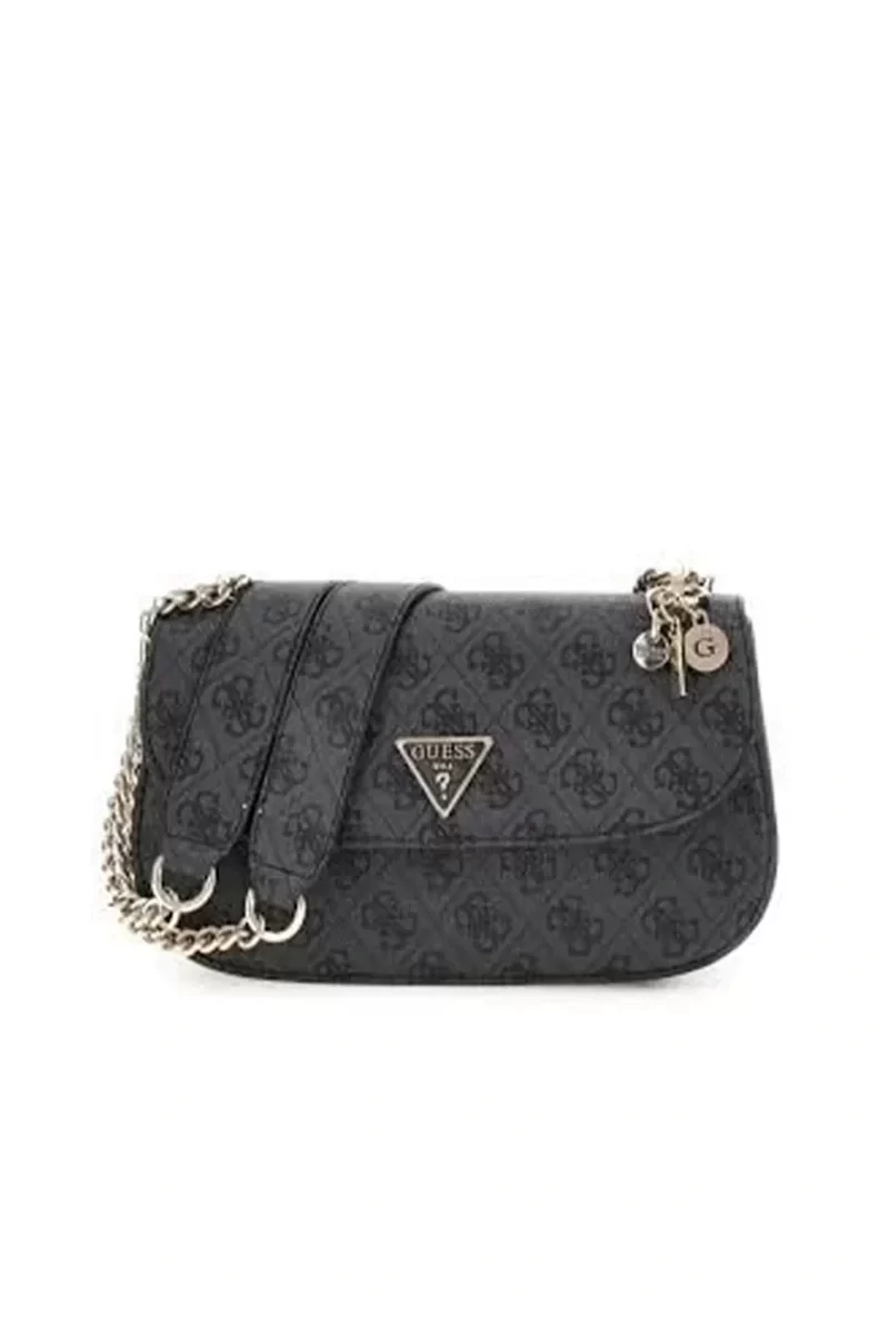 Guess Eco Erıca Cnvrtble Xbody Flap Kadın Antrasit Omuz Çantası HWESG951021-CLO