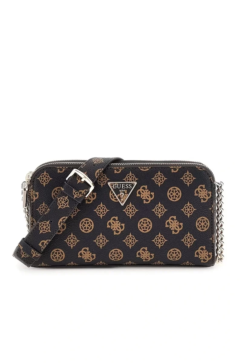 Guess Eco Erıca Status Crossbody Kadın Kahverengi Çapraz Çanta HWEPG951012-MLO
