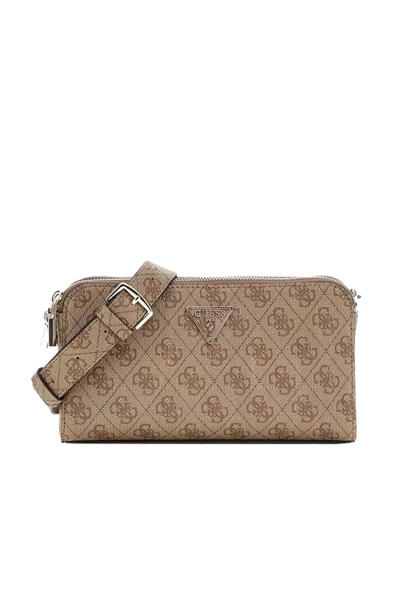 Guess Eco Erıca Status Crossbody Kadın Kahverengi Çapraz Çanta HWESG951012-LTL