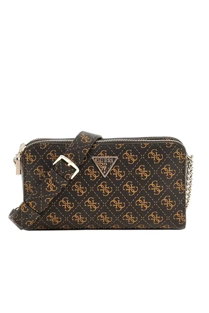 Guess Eco Erıca Status Crossbody Kadın Kahverengi Omuz Çantası HWEQG951012-BNL