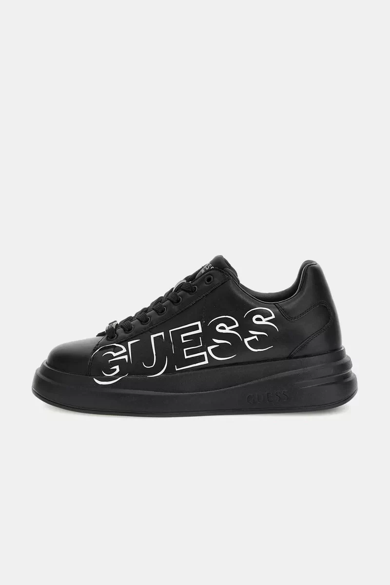 Guess Elba Erkek Siyah/Beyaz Sneaker FMPELBFAB12-BLAWH