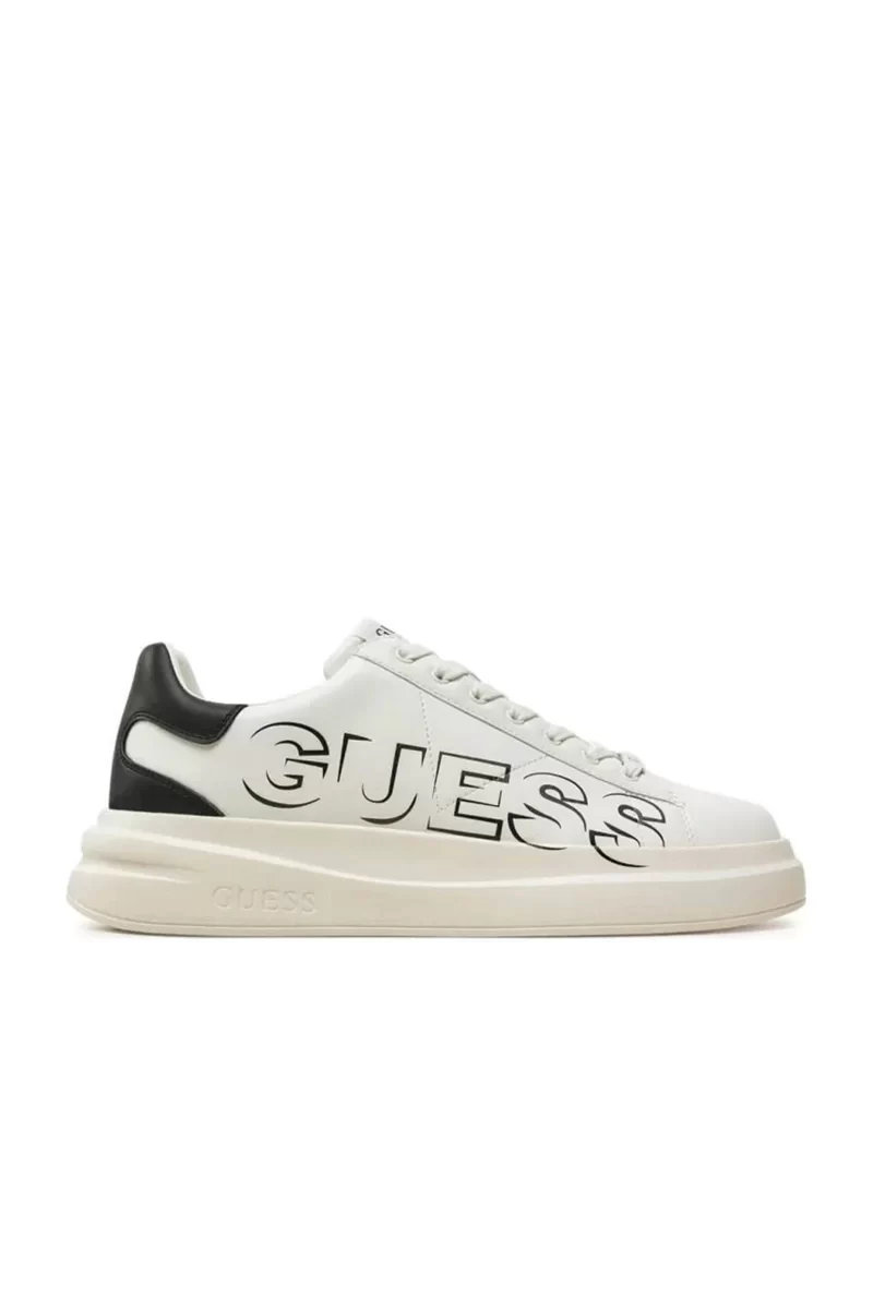 Guess Elba Erkek Siyah/Beyaz Sneaker FMPELBSUE12-WHIBK