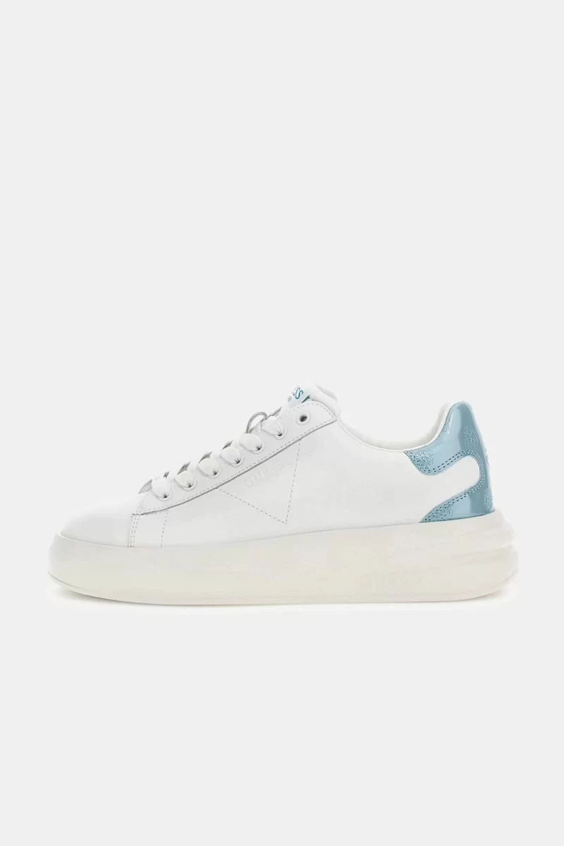 Guess Elbına Kadın Beyaz/Mavi Sneaker FLJBINLEA12-WHIBL