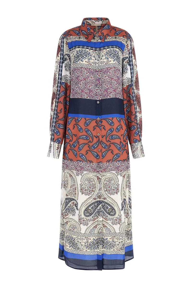 Guess Florıane Chemısıer Dress Kadın Çok Renkli Elbise W4BK90WFQM2-P55Z
