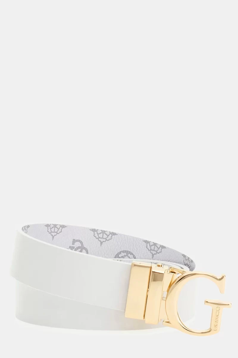 Guess Erıca Rev & Adj Pant Belt H3 Kadın Beyaz Kemer BW9171P4430-WLO