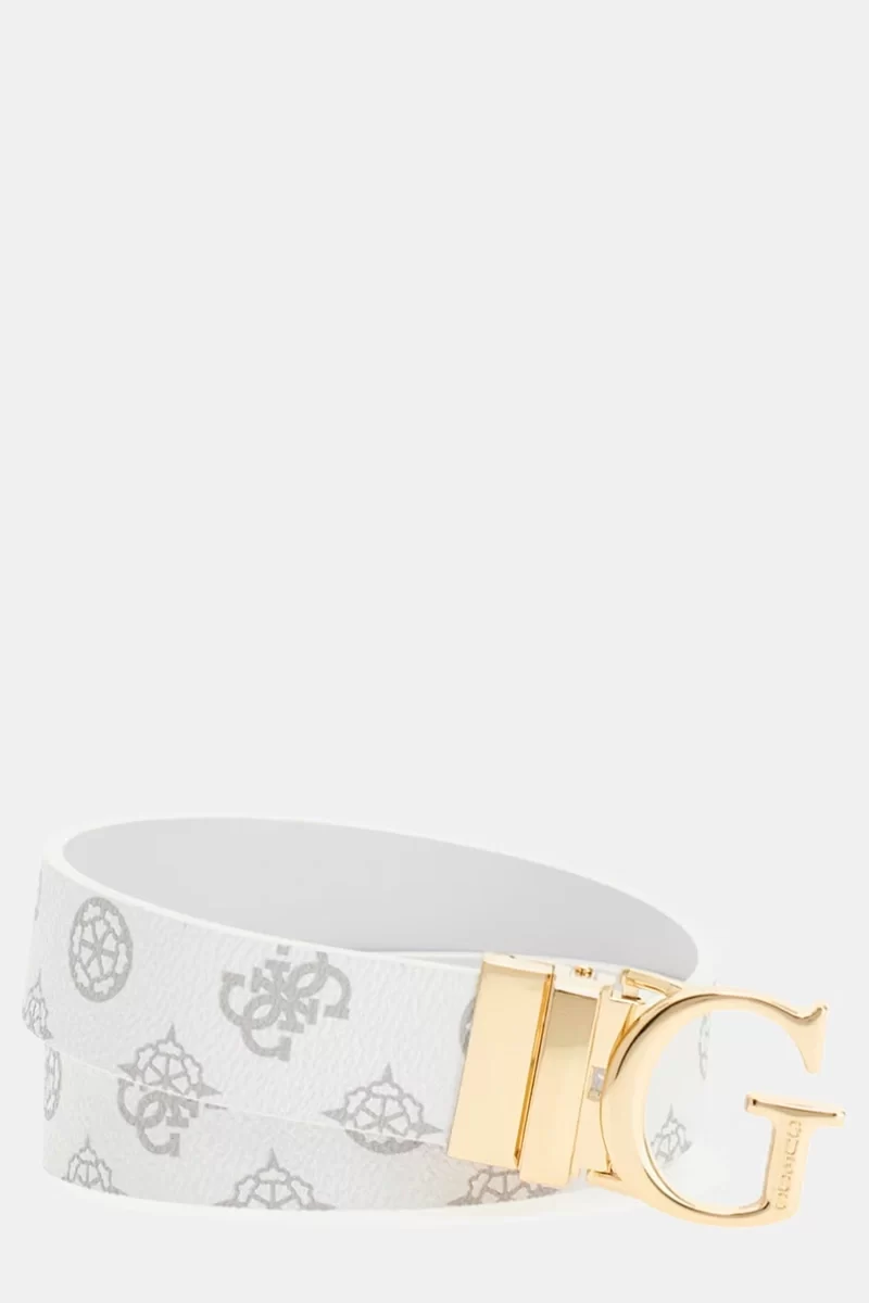Guess Erıca Rev & Adj Pant Belt H3 Kadın Beyaz Kemer BW9171P4430-WLO