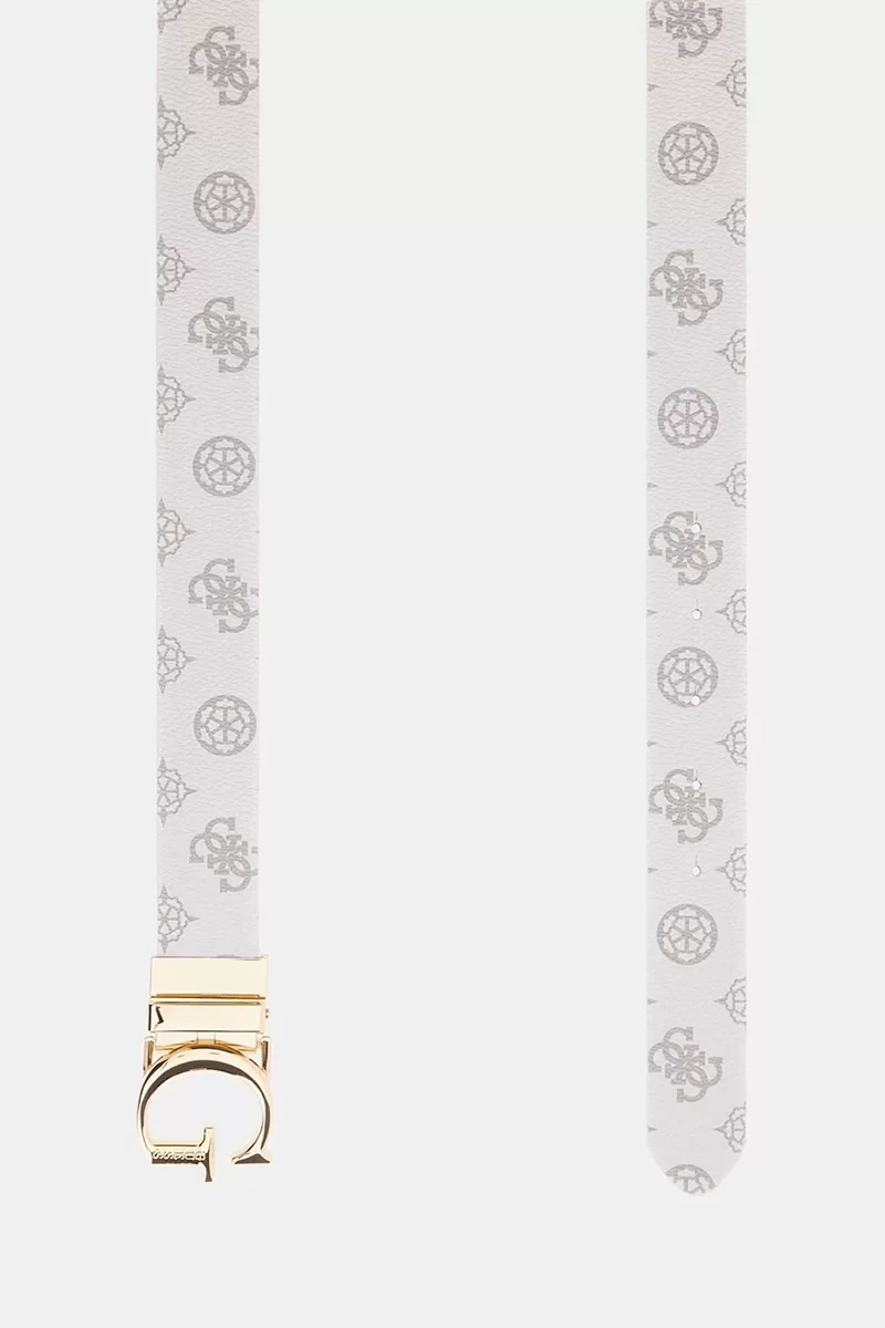 Guess Erıca Rev & Adj Pant Belt H3 Kadın Beyaz Kemer BW9171P4430-WLO
