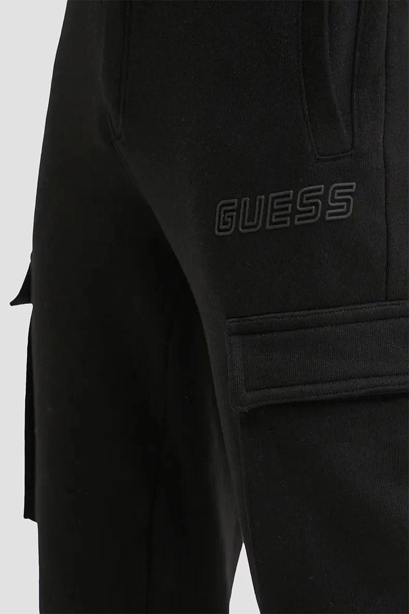 Guess Aldwın Cargo Pant Erkek Siyah Eşofman Altı Z4YB08K9V31-JBLK