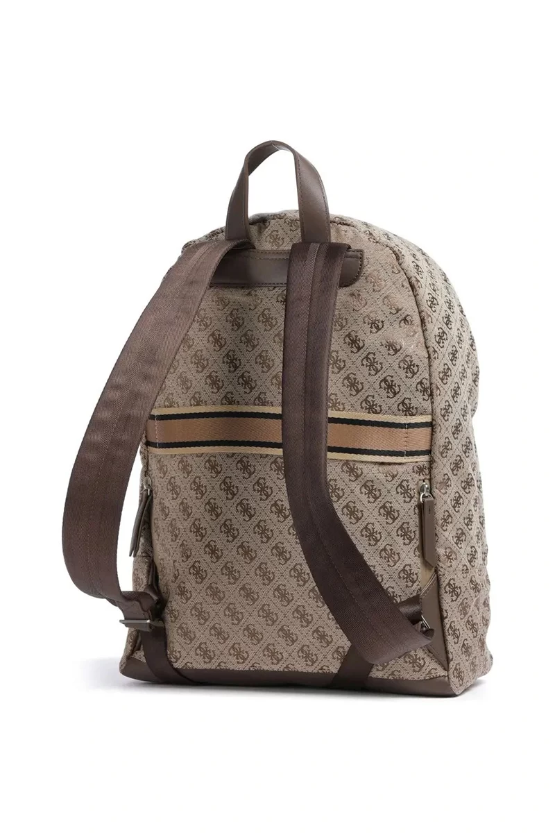 Guess Erkek Bej Kahverengi Milano Kompakt Sırt Çantası