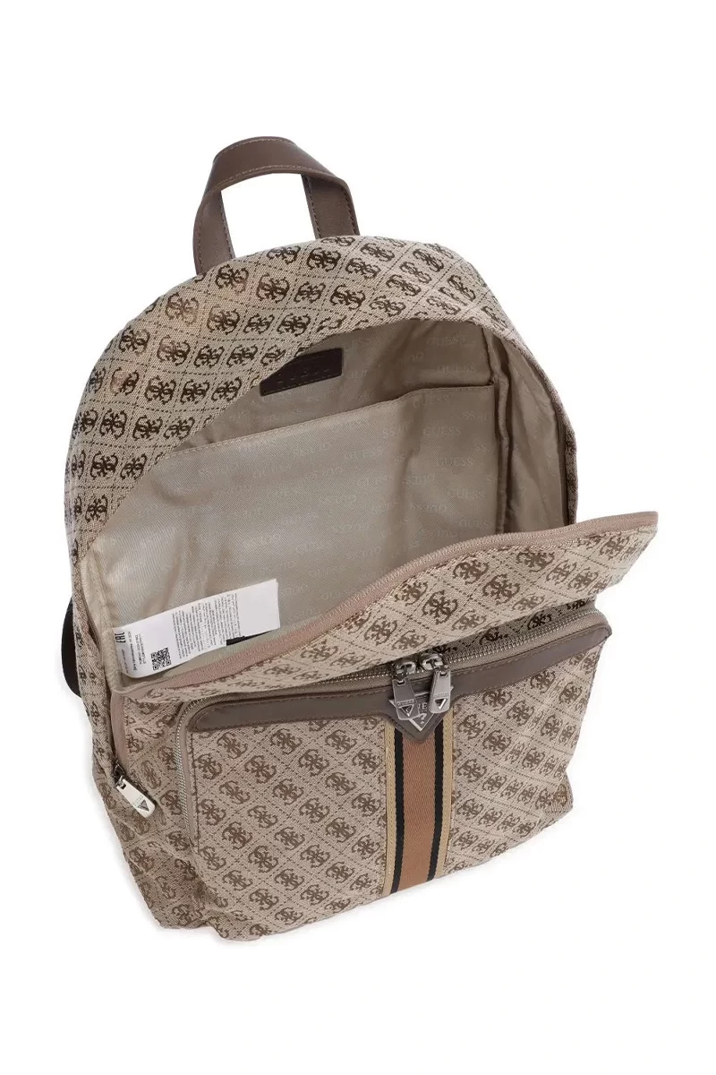 Guess Erkek Bej Kahverengi Milano Kompakt Sırt Çantası