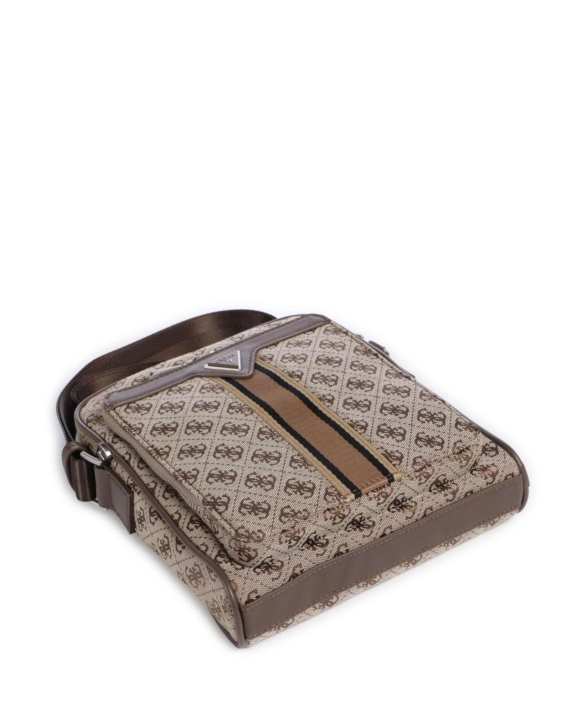 Guess Erkek Bej Kahverengi Milano Üstten Fermuarlı Ön Cepli
