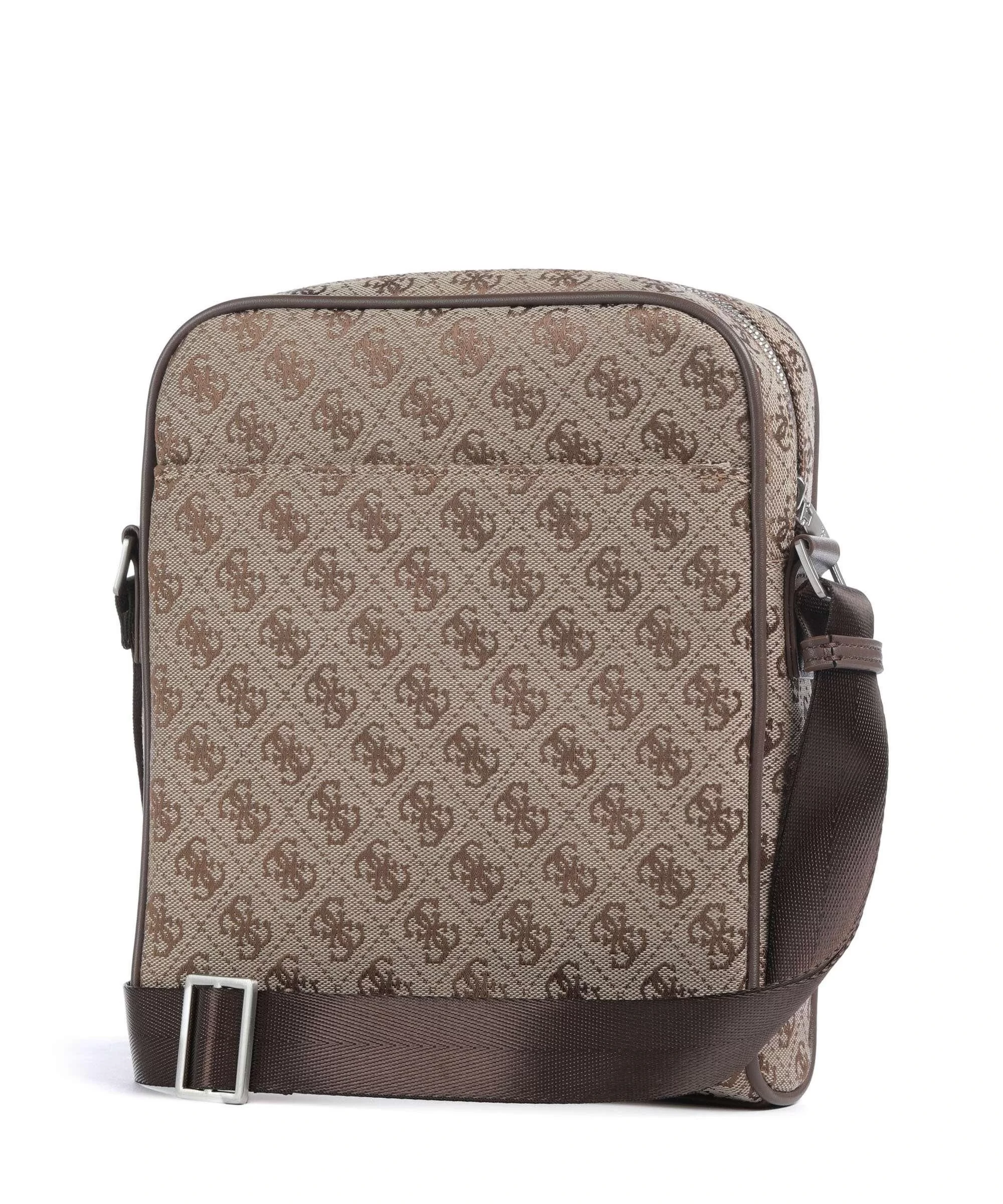 Guess Erkek Bej Kahverengi Milano Üstten Fermuarlı Ön Cepli