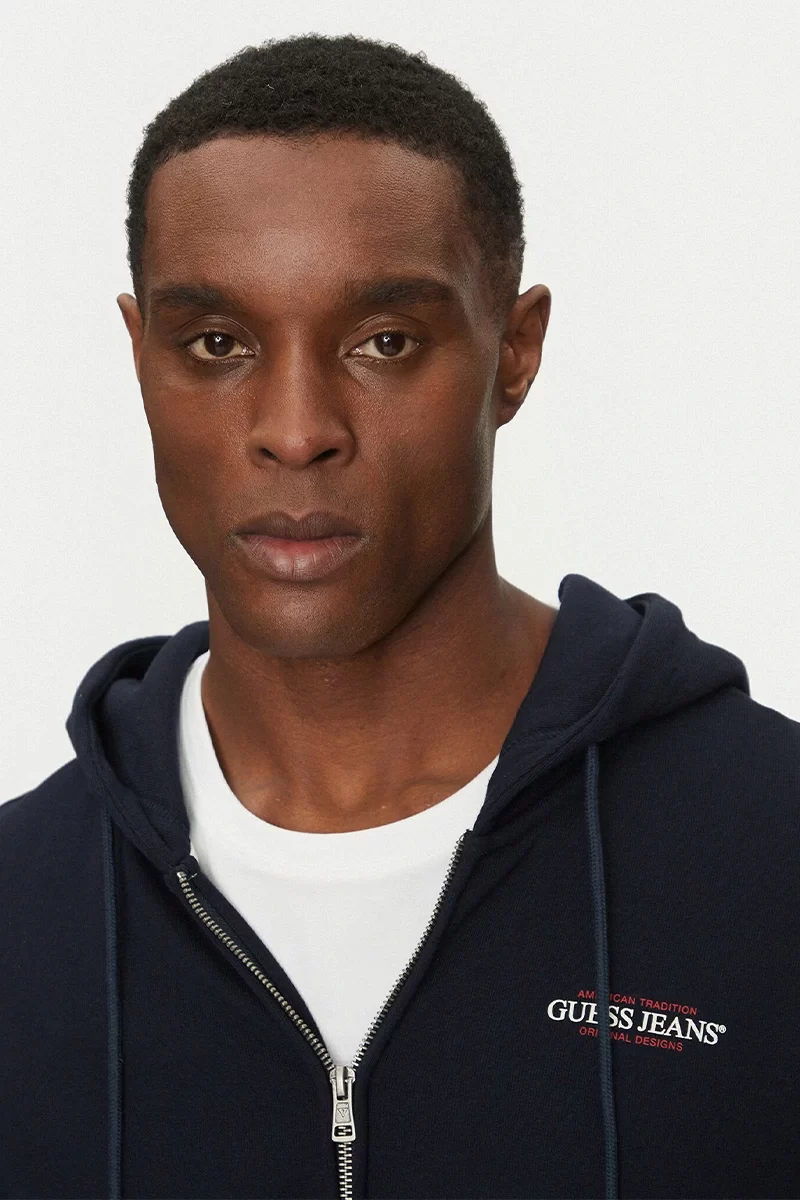 Guess jeans Gj Zıp Hood Reg Am Trad Sweat Erkek Lacivert Eşofman Üstü M5RQ45KCPR1-A71W