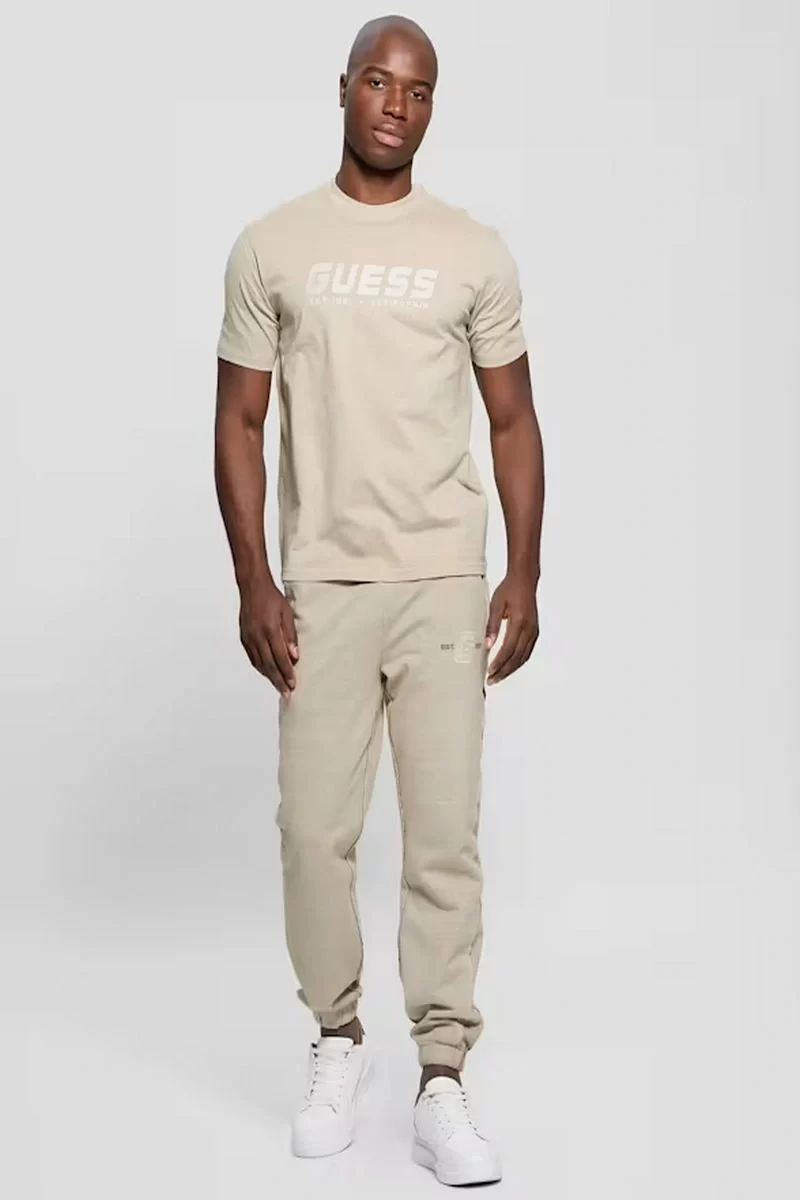 Guess Suron Cn T-Shırt Erkek Bej T-Shirt Z5RI10I3Z14-G1CA