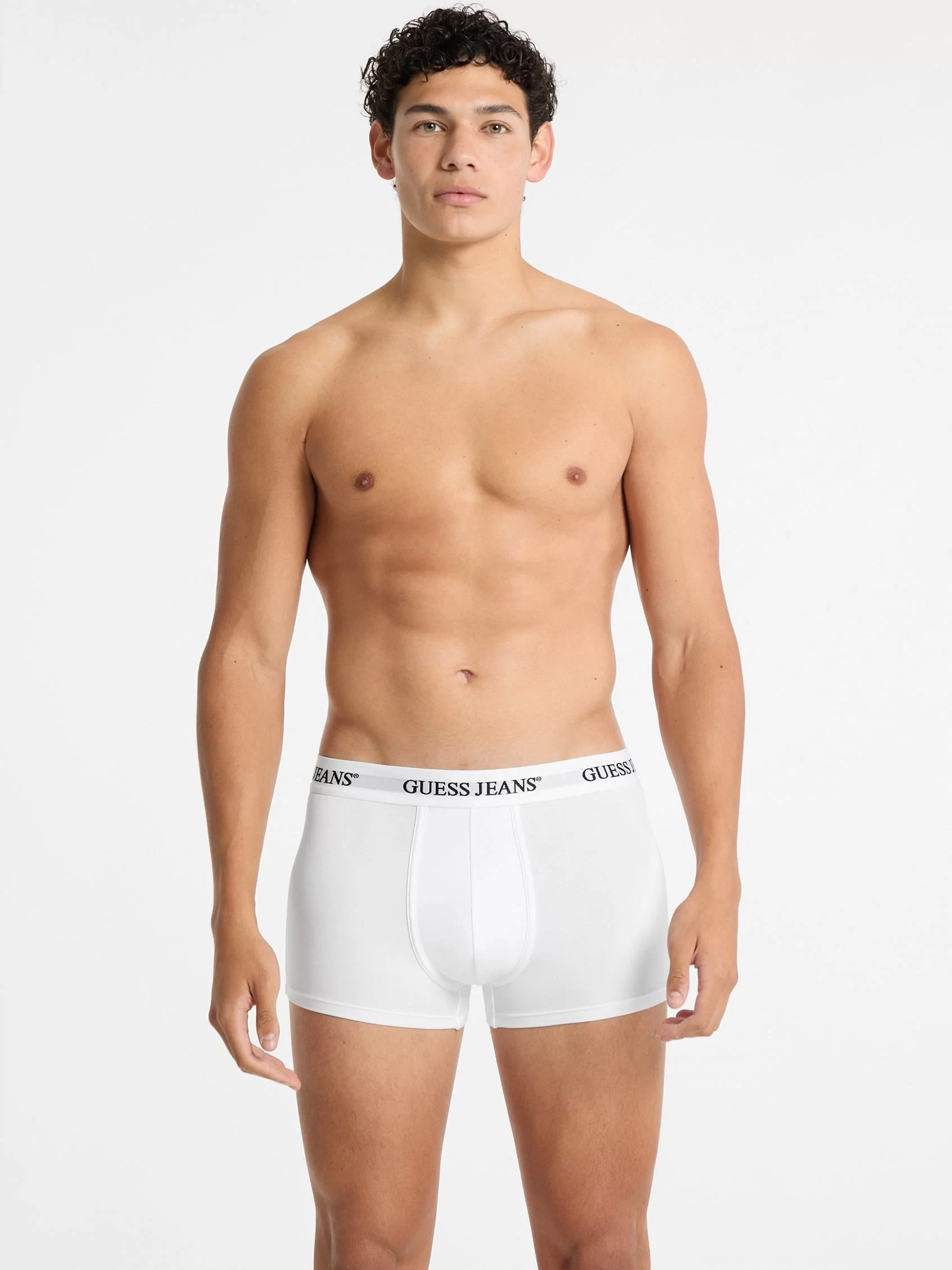 Guess jeans Gj 3 Pack Trunk Erkek Beyaz Boxer M4BZ48K6YW1-G011