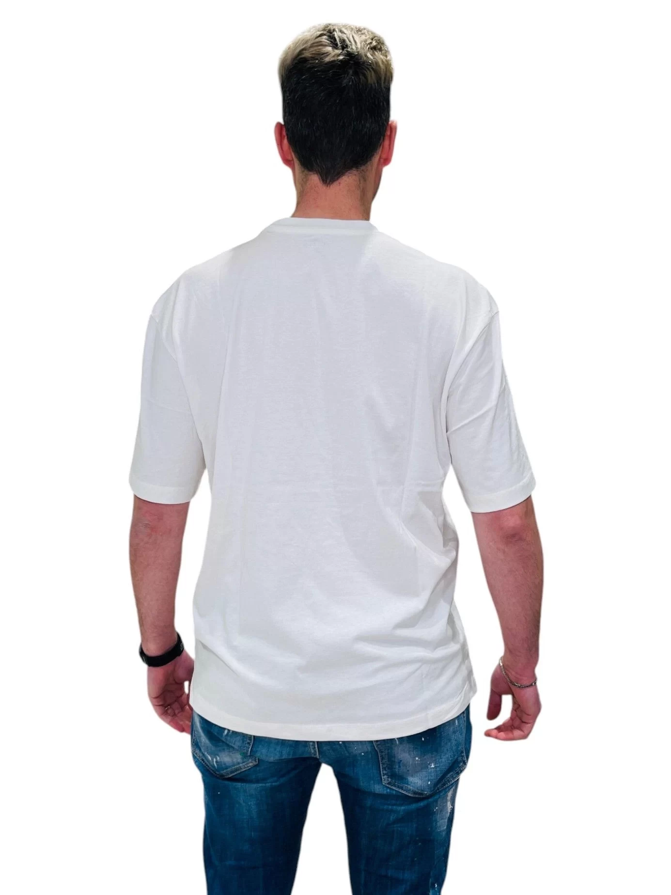 Guess Bugler Cn T-Shırt Erkek Beyaz T-Shirt Z5GI15I3Z14-G018