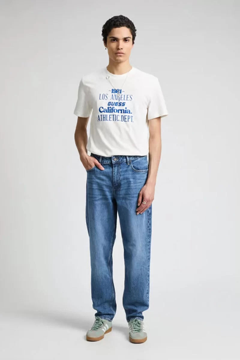 Guess Catmınt Cn T-Shırt Erkek Beyaz T-Shirt Z5GI16I3Z14-G018