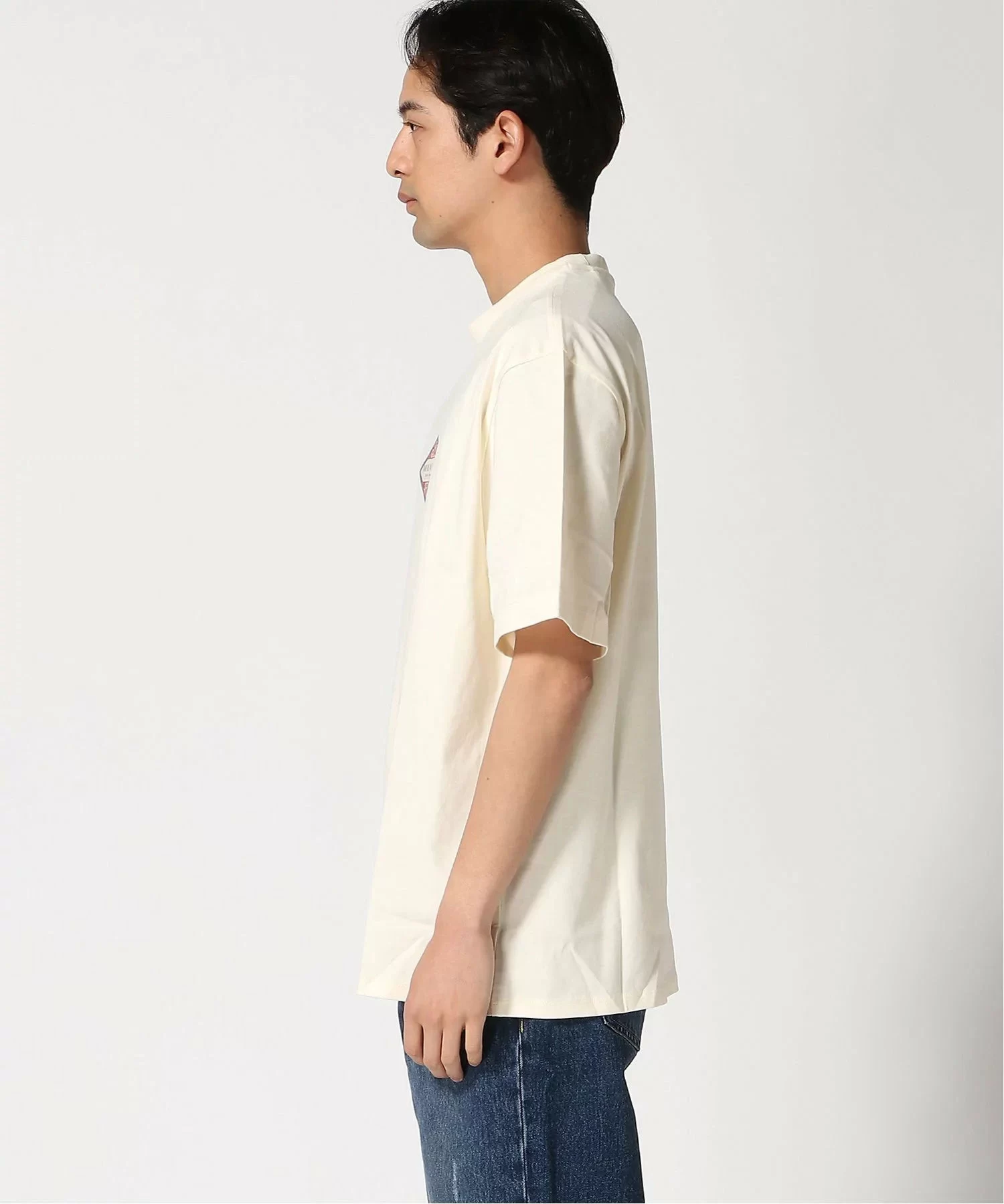 Guess Go Trademark Tee Erkek Krem T-Shirt M5GI64K8FQ4-G053