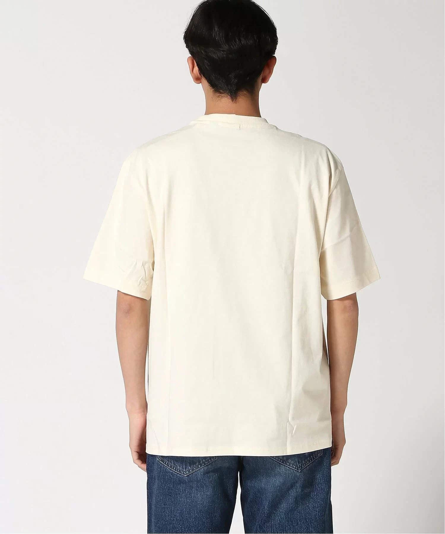 Guess Go Trademark Tee Erkek Krem T-Shirt M5GI64K8FQ4-G053