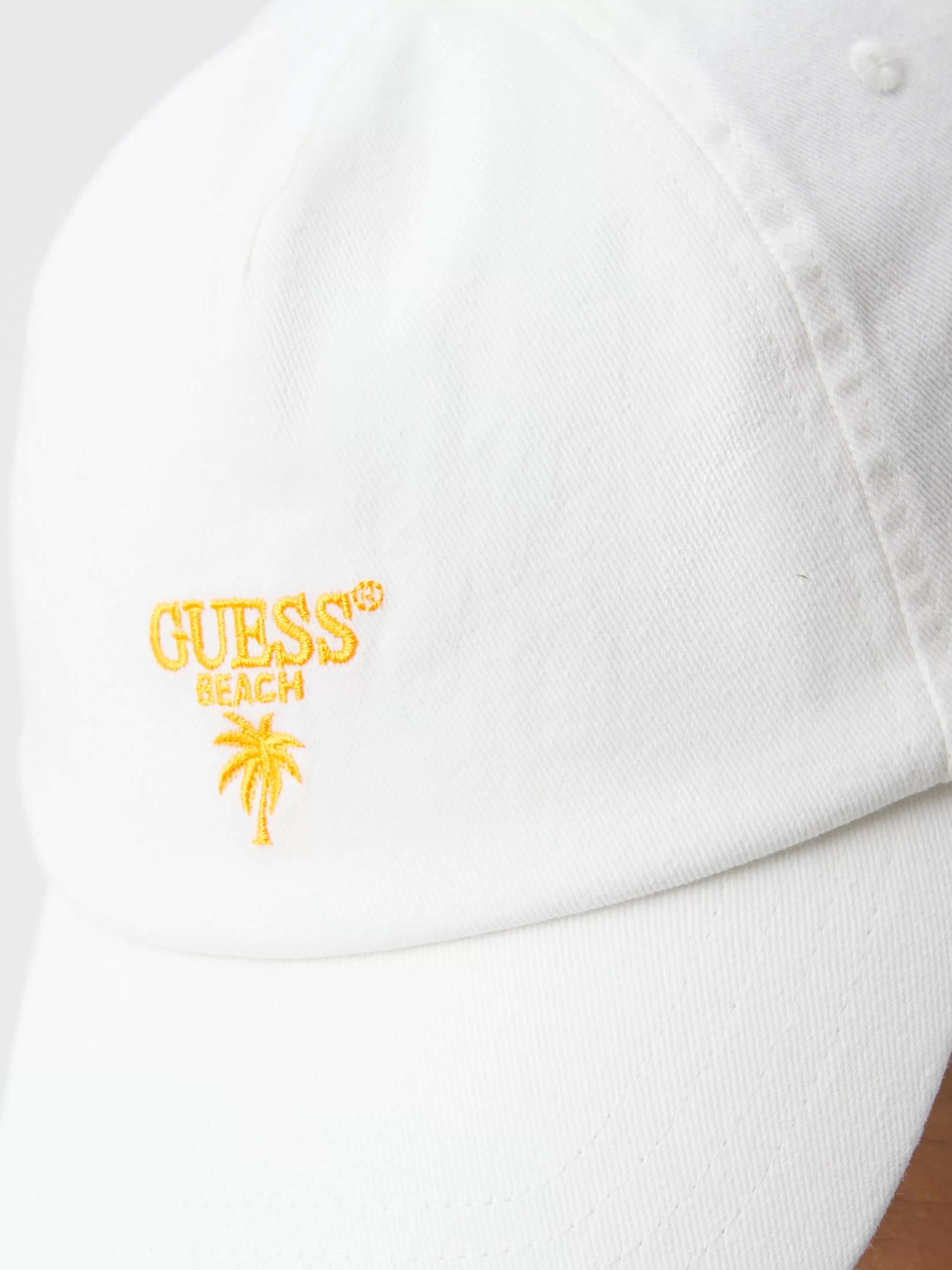Guess Palm Logo Baseball Hat Erkek Beyaz Şapka F5GZ00WO07T-G011