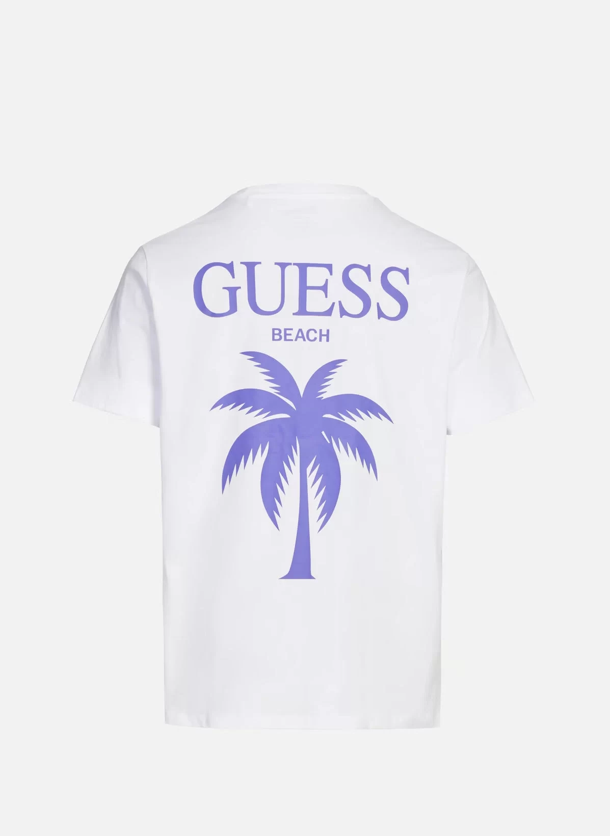 Guess Ss Cn Gd Palm Tee Erkek Beyaz T-Shirt F5GI09KA260-G011