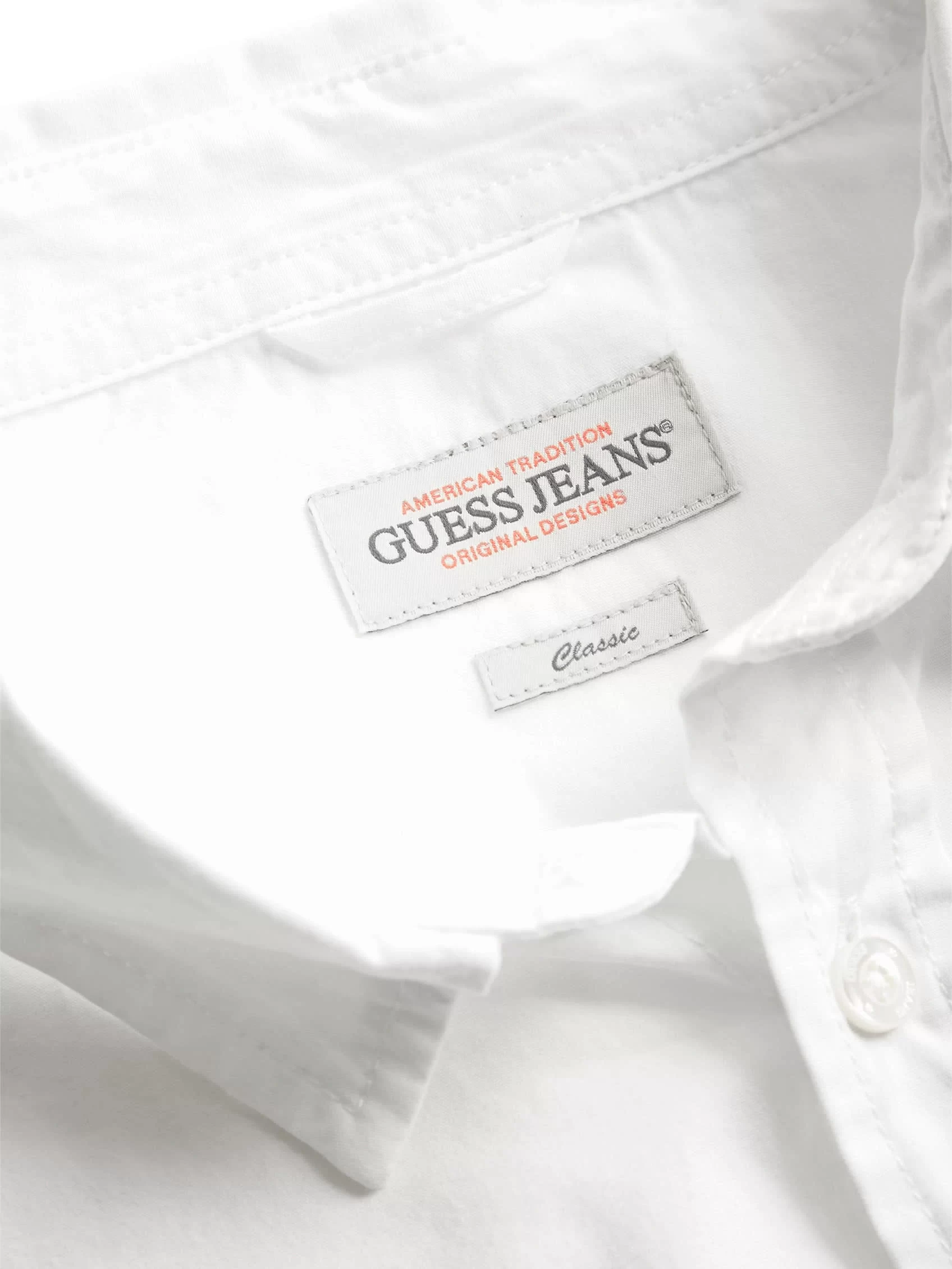 Guess jeans Gj Ls Reg Pockets Shırt Erkek Beyaz Gömlek M4YH37WGCF1-G011