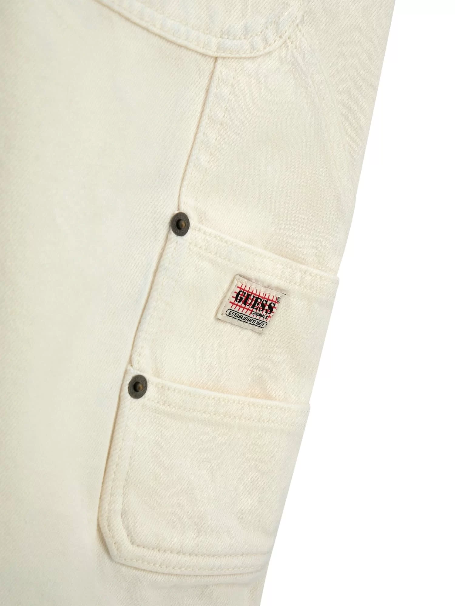Guess Go Panel Carpenter Short Erkek Beyaz Şort M5GG40D5C2B-GWEC