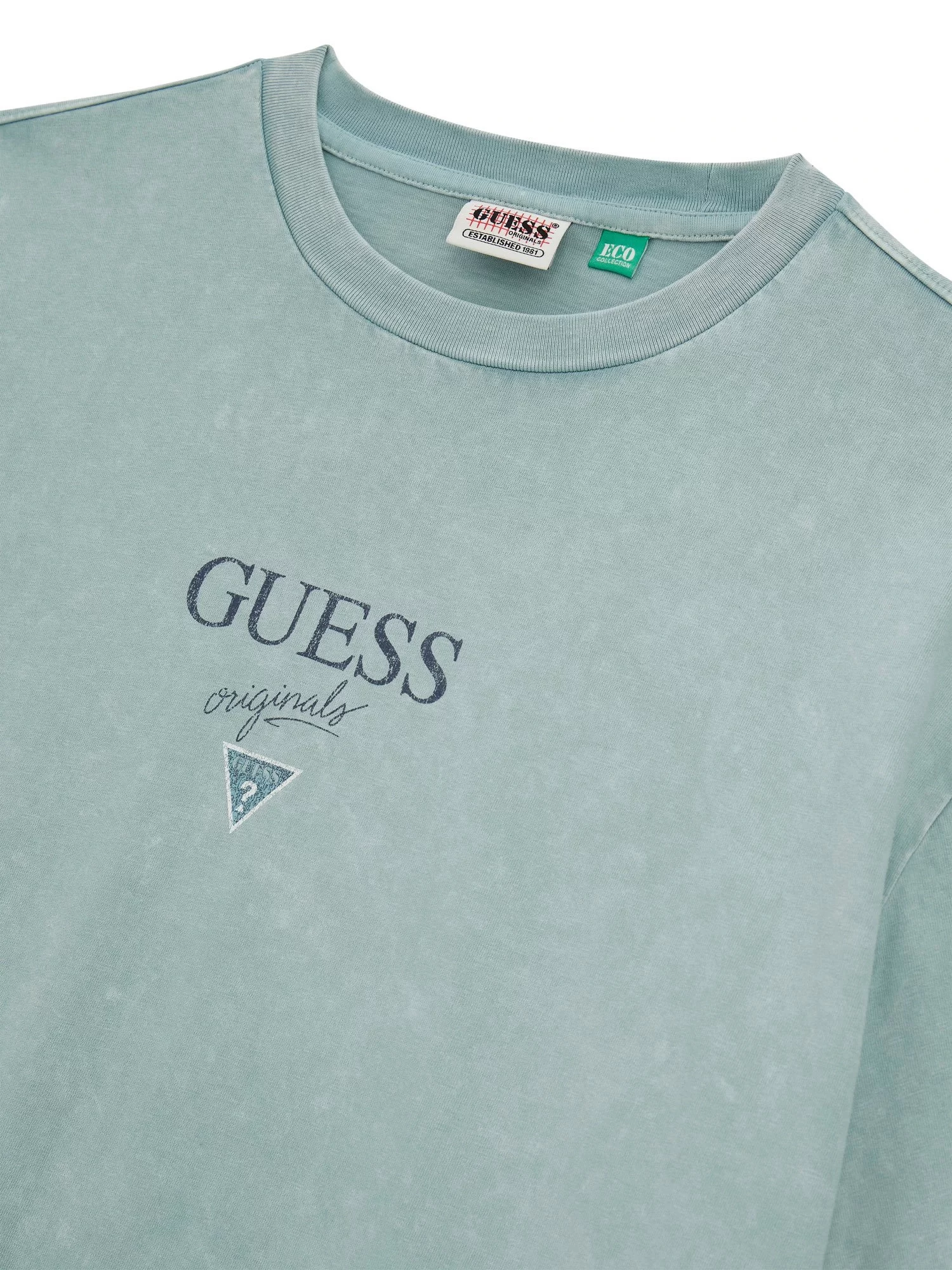 Guess Go Prınted Baker Logo Tee Erkek Gri T-Shirt M5GI69K8FQ4-F8NL