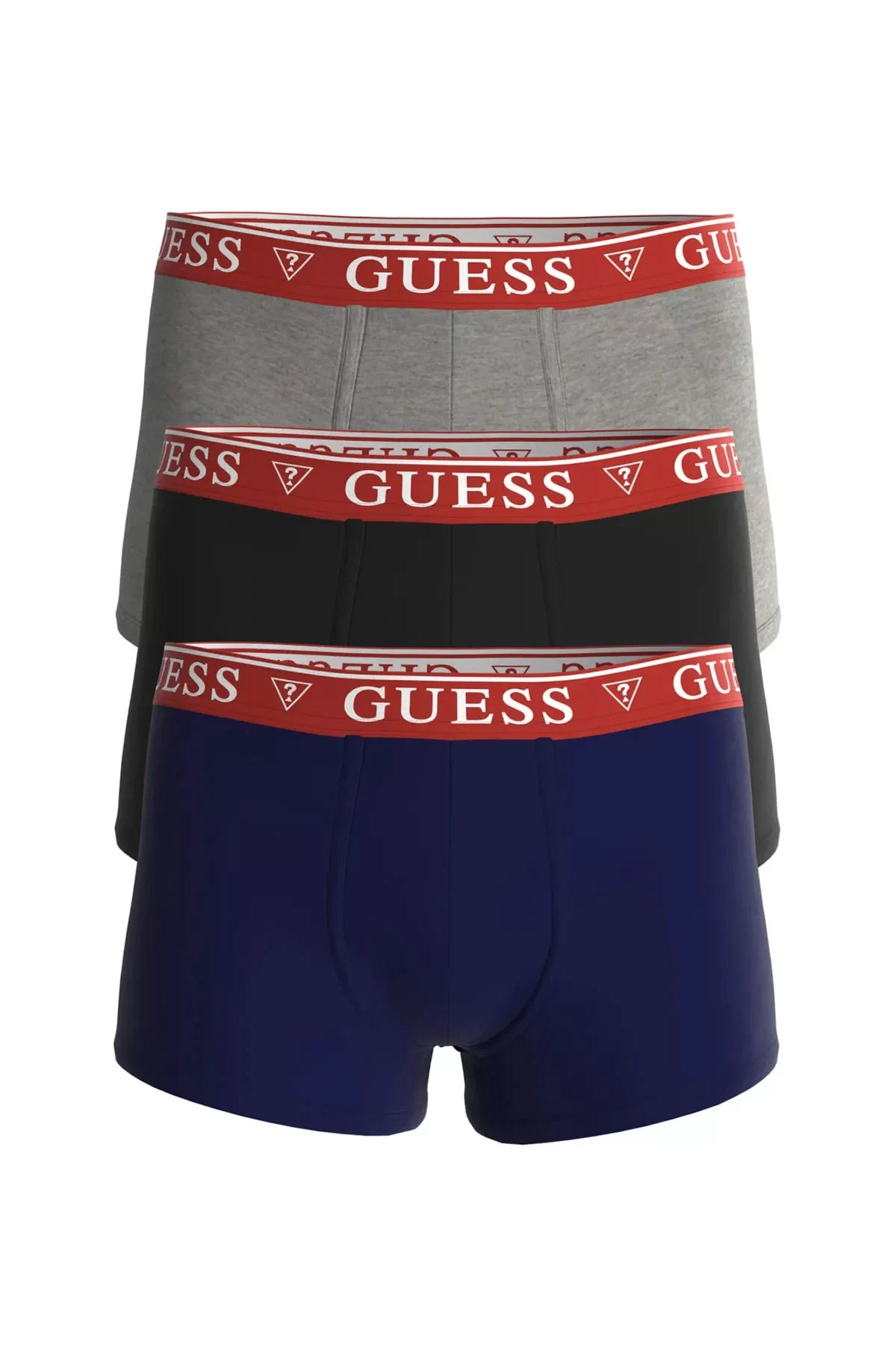 Guess Erkek Gri Brian Hero 3lü Boxer Seti