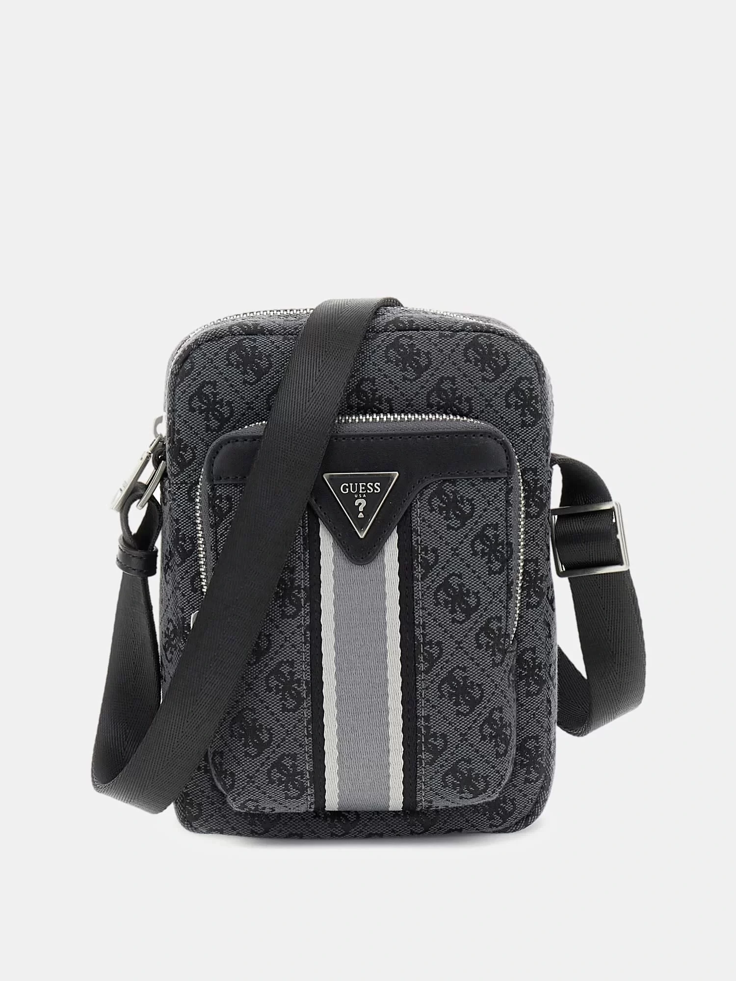 Guess Erkek Gri Milano Ön Cepli Crossbody Çanta