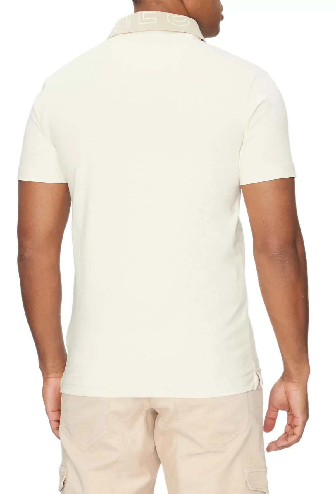 Guess Nolan Ss Polo Erkek Bej T-Shirt M5GP66J1314-G1V7