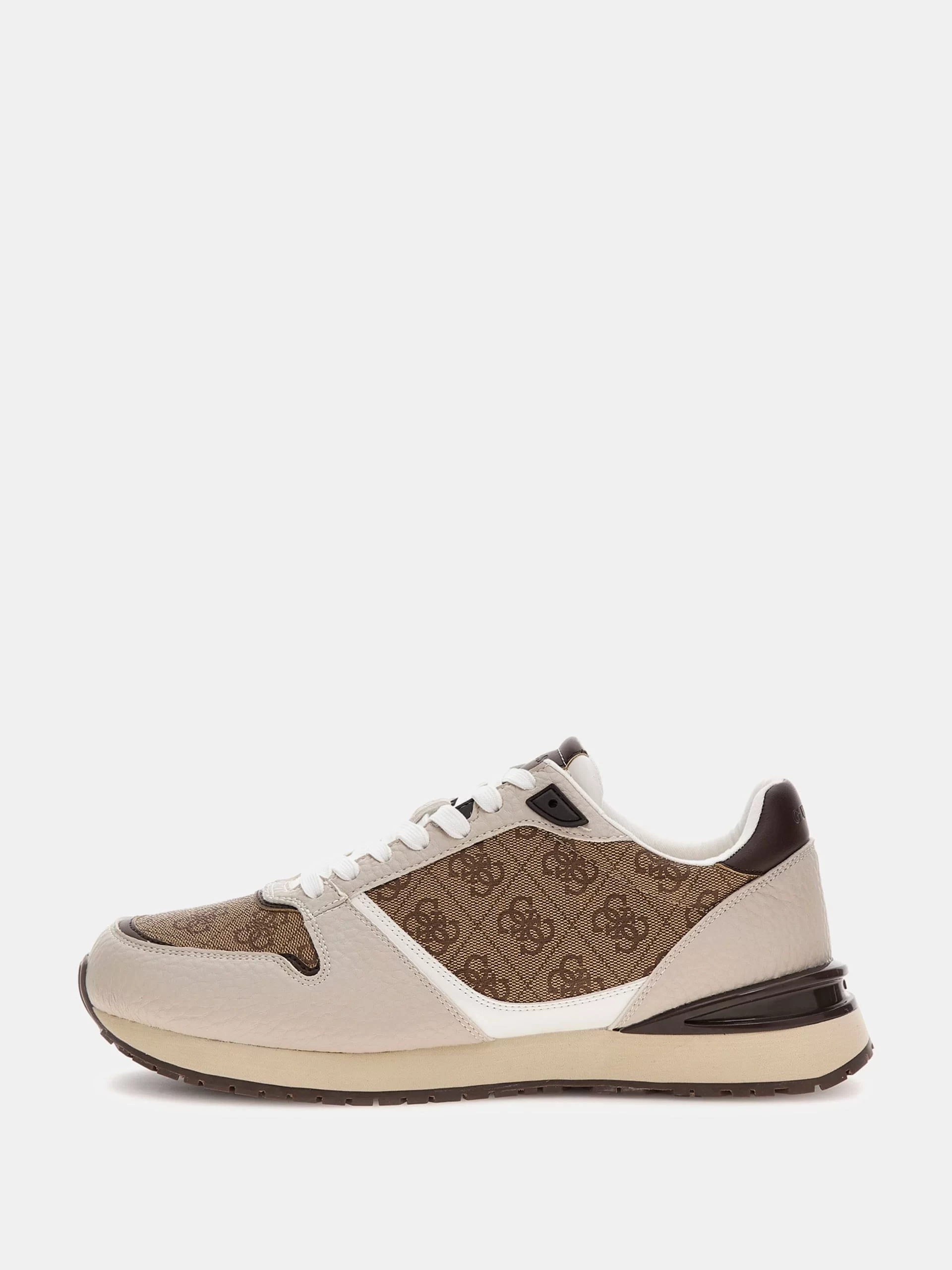 Guess Island Erkek Ekru Sneaker FMJISLPEL12-WHIBE
