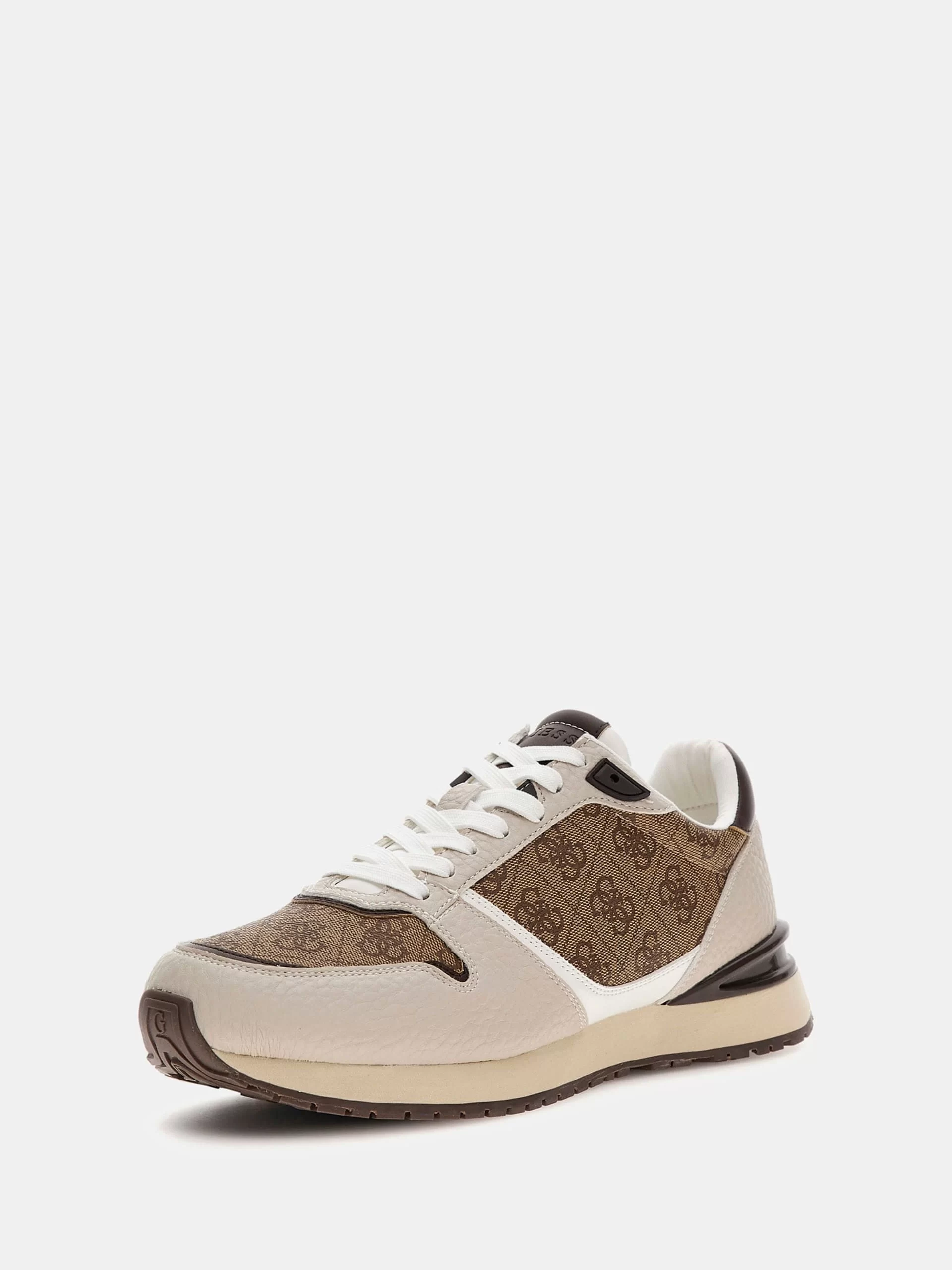 Guess Island Erkek Ekru Sneaker FMJISLPEL12-WHIBE