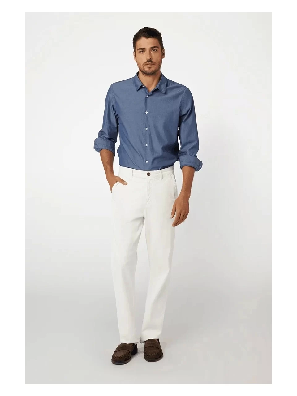 Guess James Chıno Erkek Krem Jeans M4BB32WGHA1-G7V2