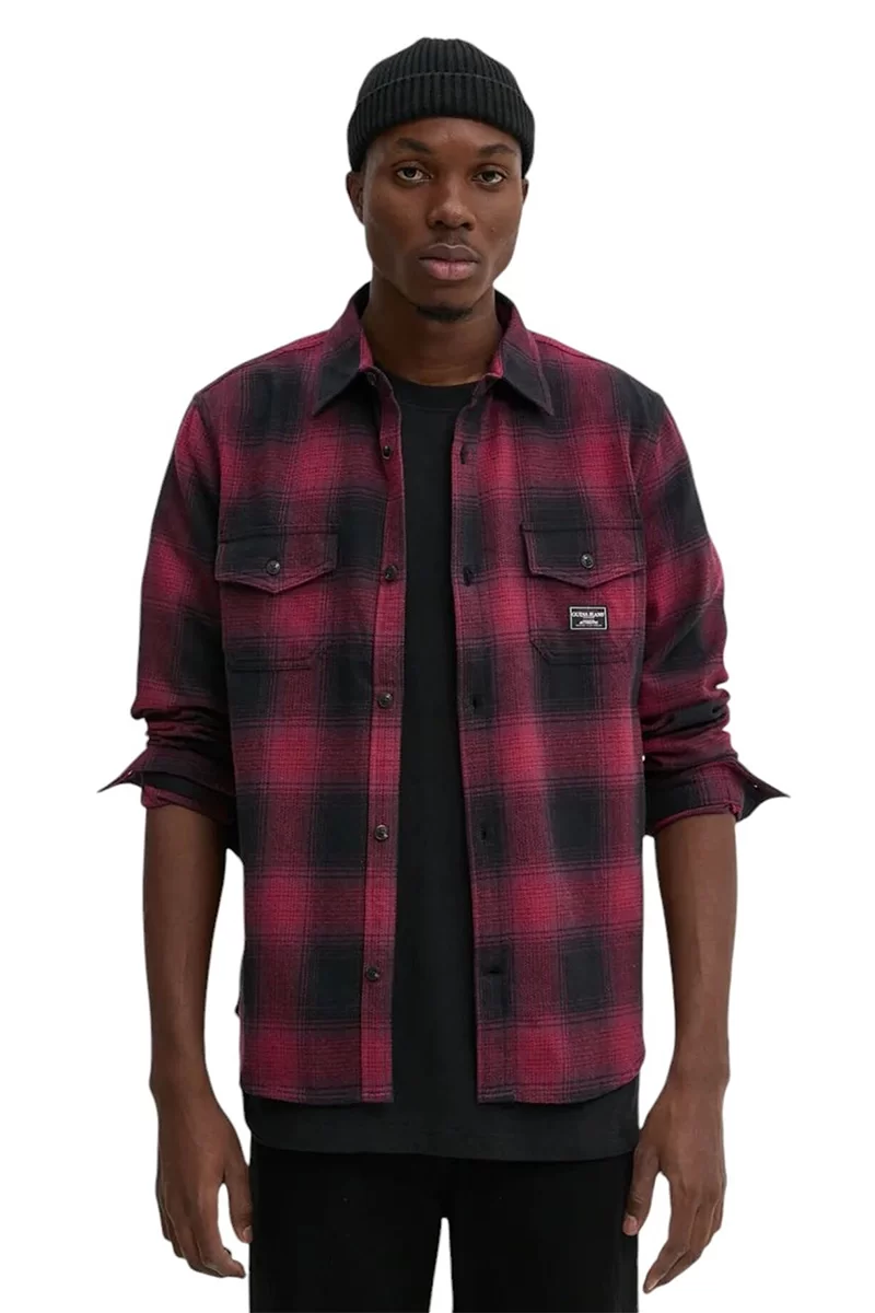 Guess jeans Gj Ls Reg Pockets Shırt Erkek Kırmızı Gömlek M4BH64WGMH1-LC55