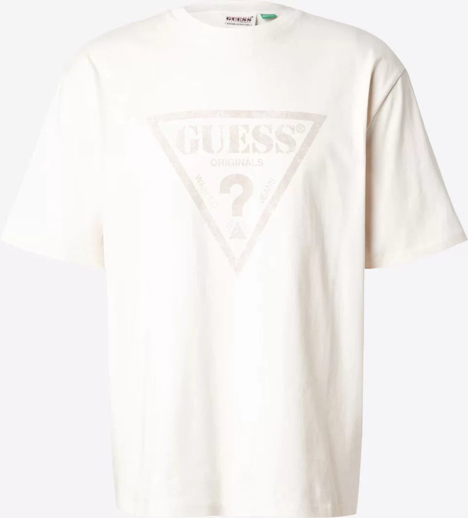 Guess Go Vıntage Trıangle Tee Erkek Krem T-Shirt M5GI10K8FQ4-G053