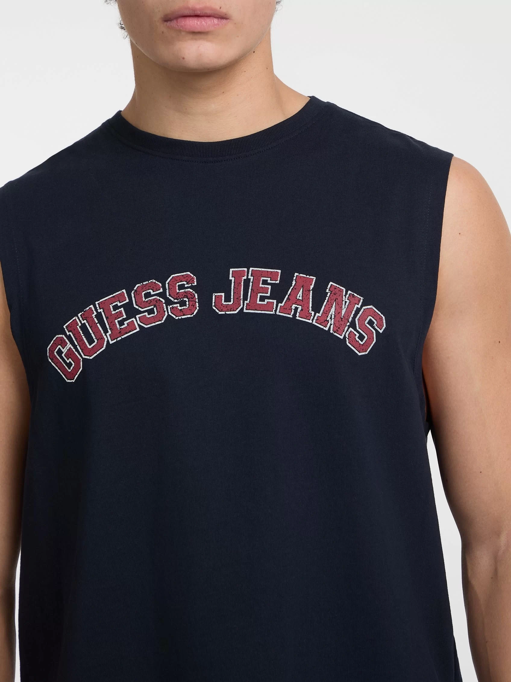 Guess jeans Gj Muscle Collegıate Tank Erkek Lacivert T-Shirt M5GP31K8HM0-A71W