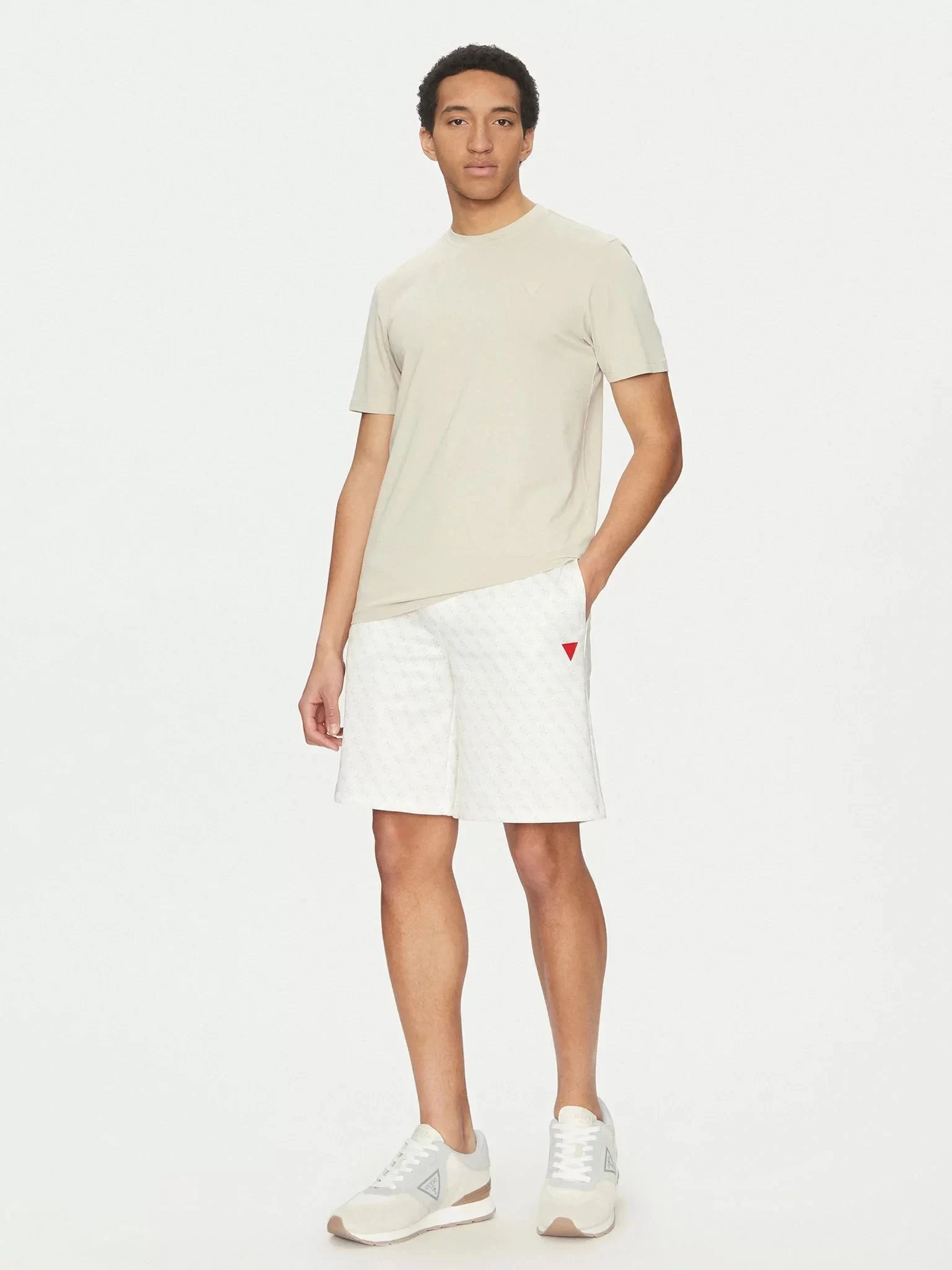 Guess Korbın Short Erkek Beyaz Şort Z4YD03FL04Q-P05N
