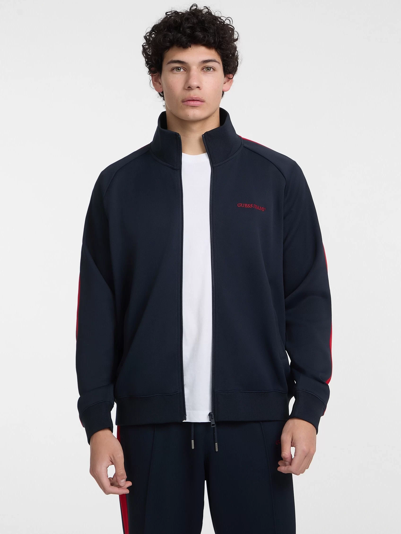 Guess jeans Gj Trıcot Track Jacket Erkek Lacivert Eşofman Üstü M5GQ29KB212-A71W