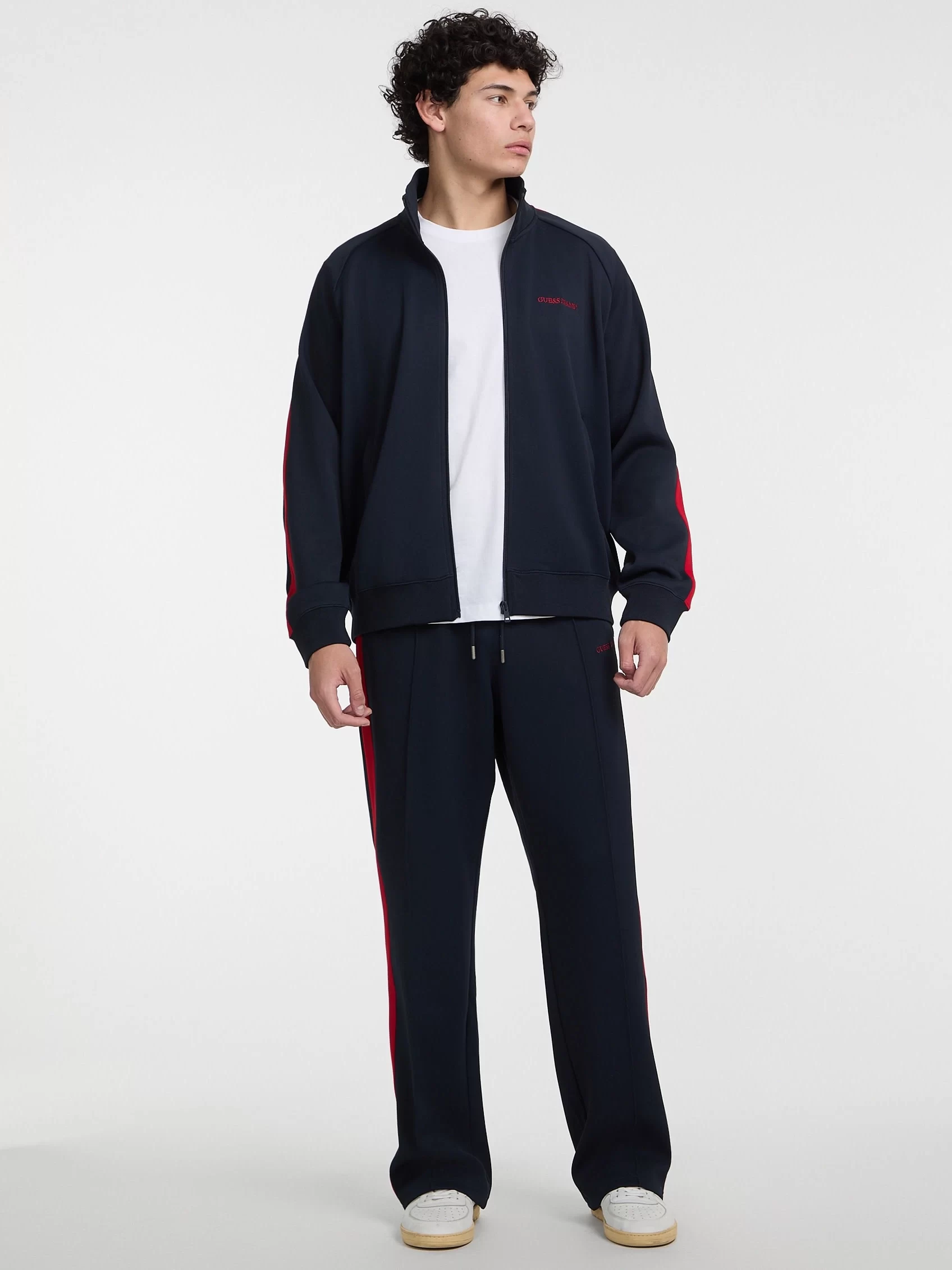 Guess jeans Gj Trıcot Track Jacket Erkek Lacivert Eşofman Üstü M5GQ29KB212-A71W
