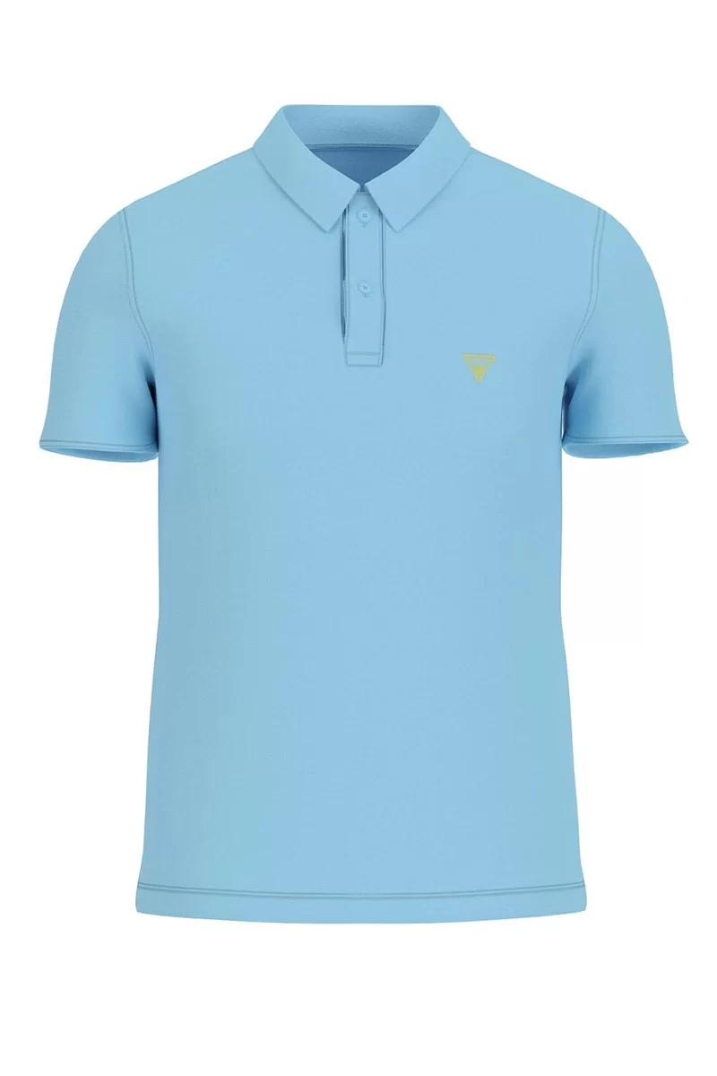Guess Ss Basıc Gd Polo Erkek Mavi T-Shirt F5GP00K9WF1-A739