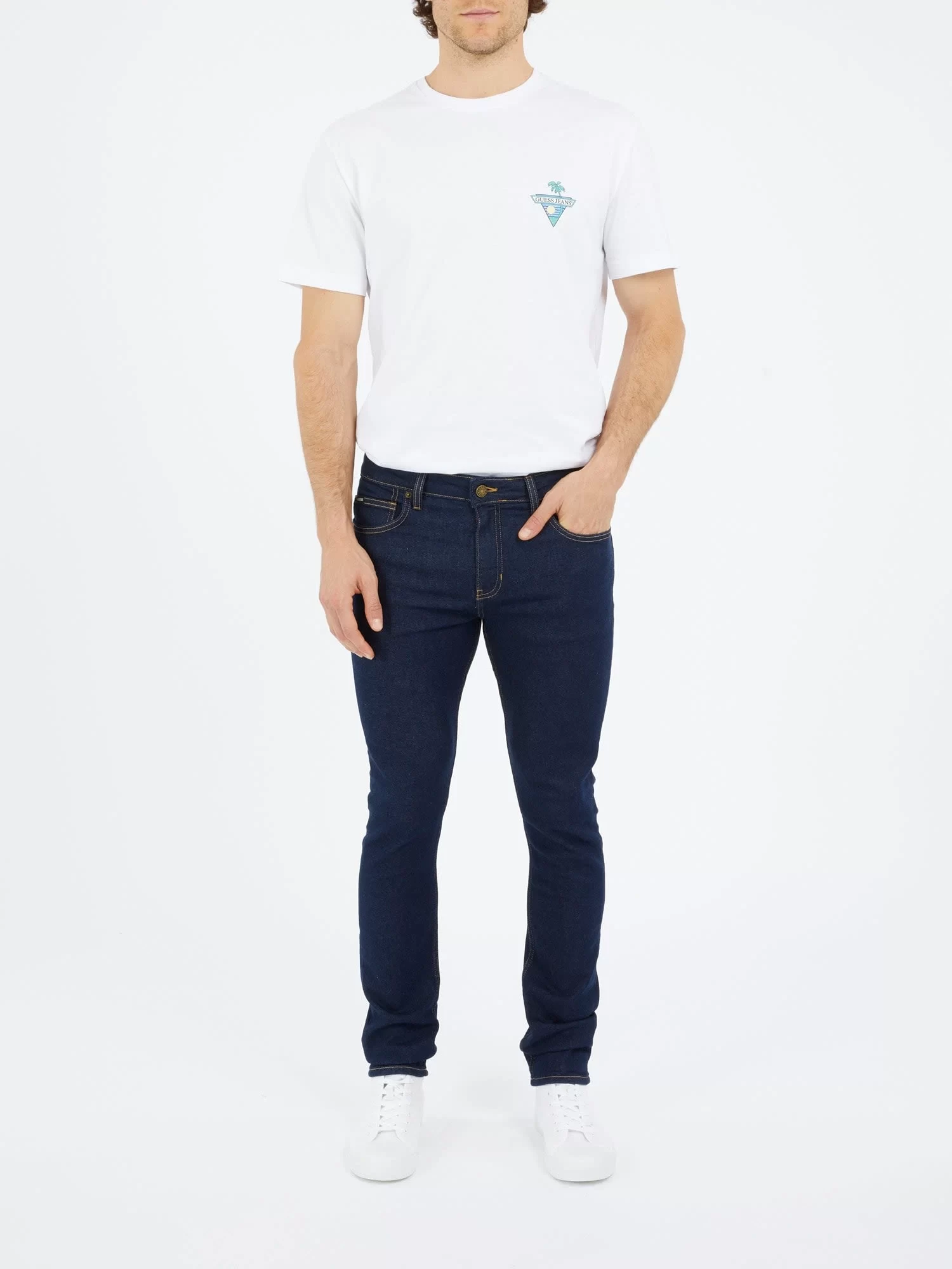 Guess jeans Gj G12 Skınny Erkek Mavi Jeans M4YA0FD5DM5-V4RR