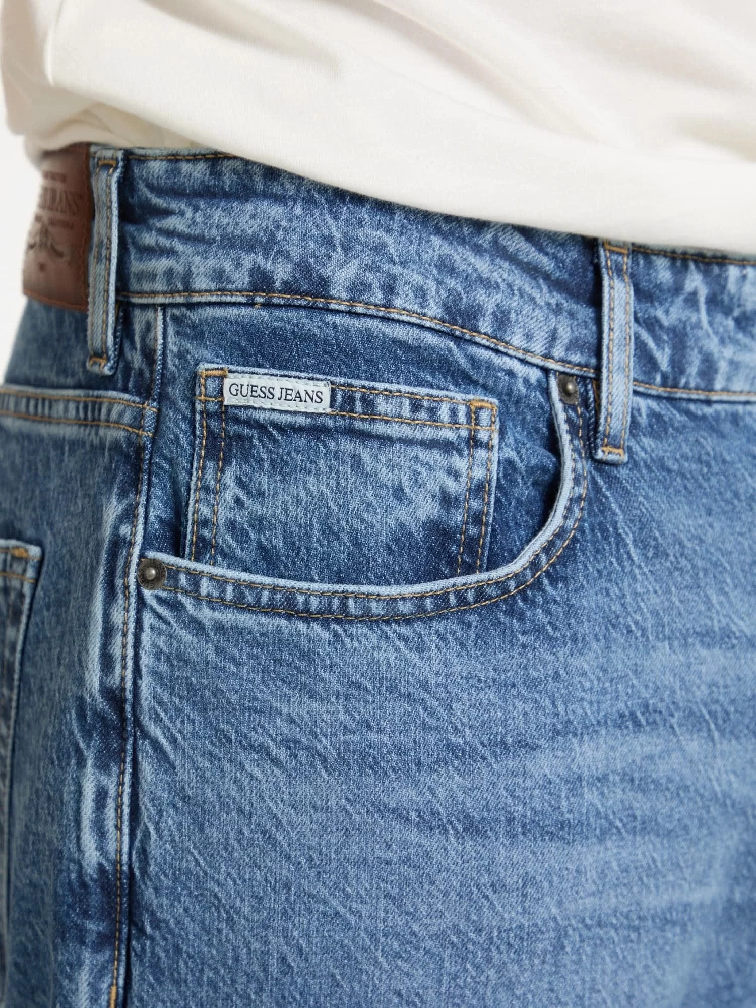Guess jeans Gj G15 Relaxed Taper Erkek Mavi Jeans M5GA90D5M53-GJMD